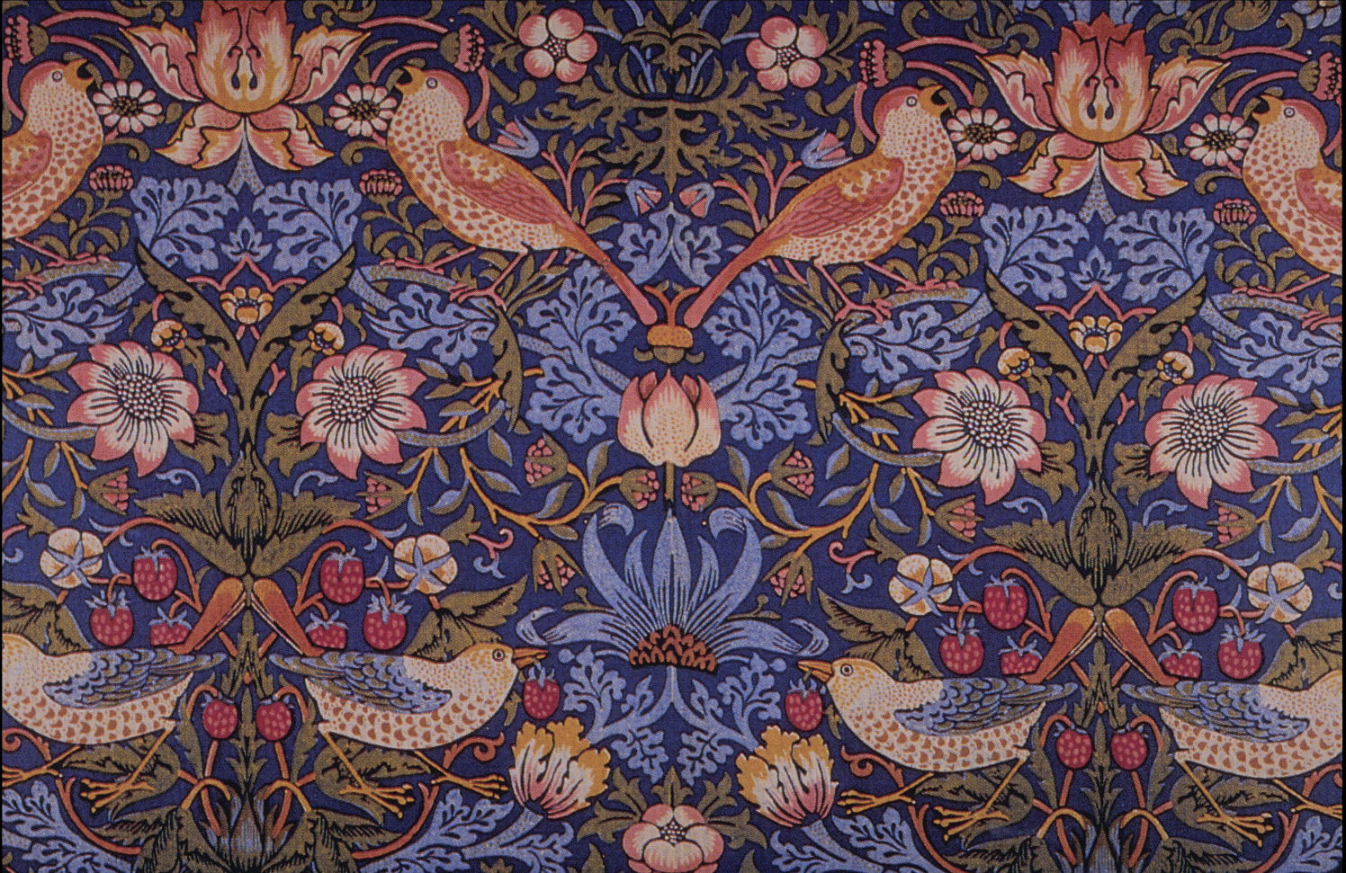 Strawberry Thief printed textile, 1883