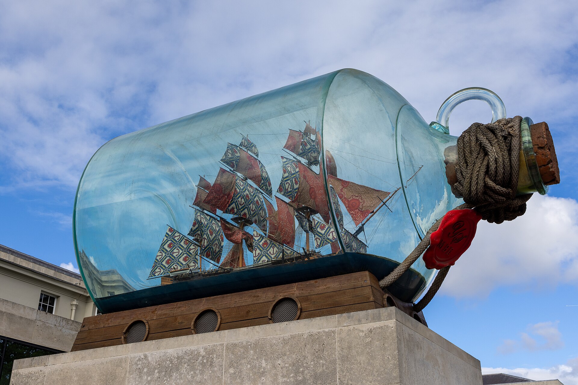 Nelson's Ship in a Bottle (2010), Greenwich, April 2024
