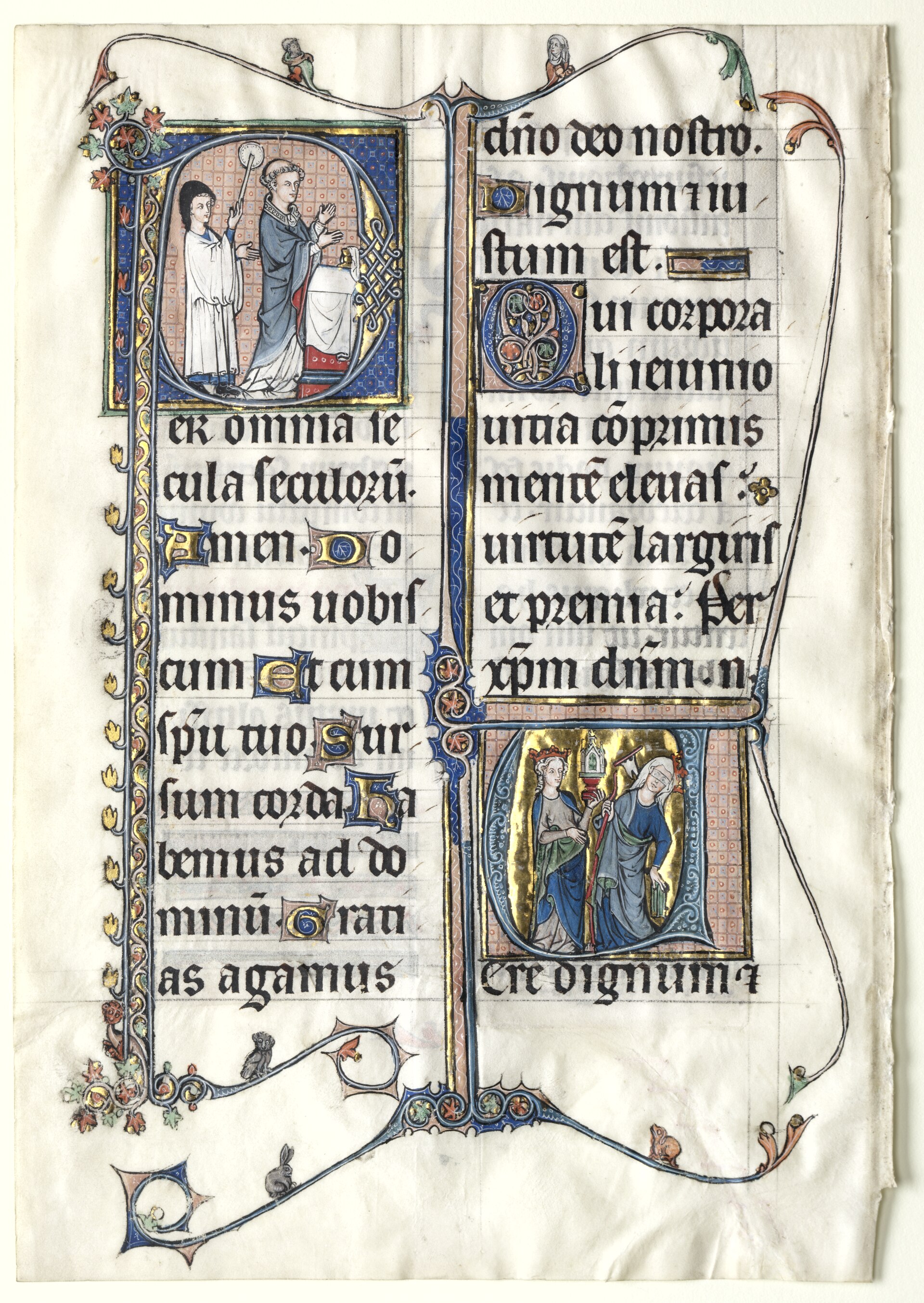 Leaf from the Canon of the Mass, Cleveland Museum of Art 1982.141