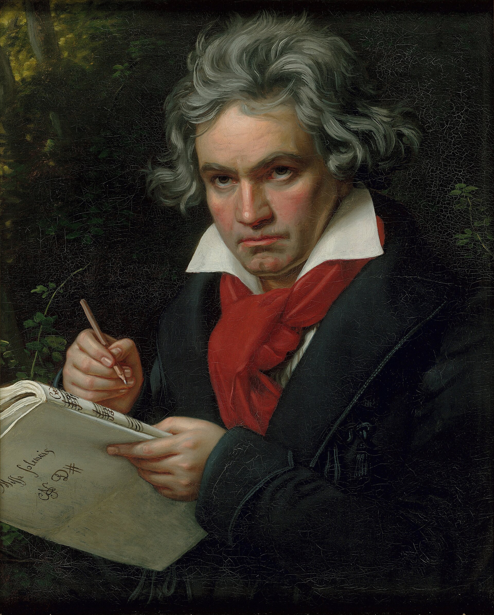 Ludwig van Beethoven, portrait by Joseph Karl Stieler, 1820