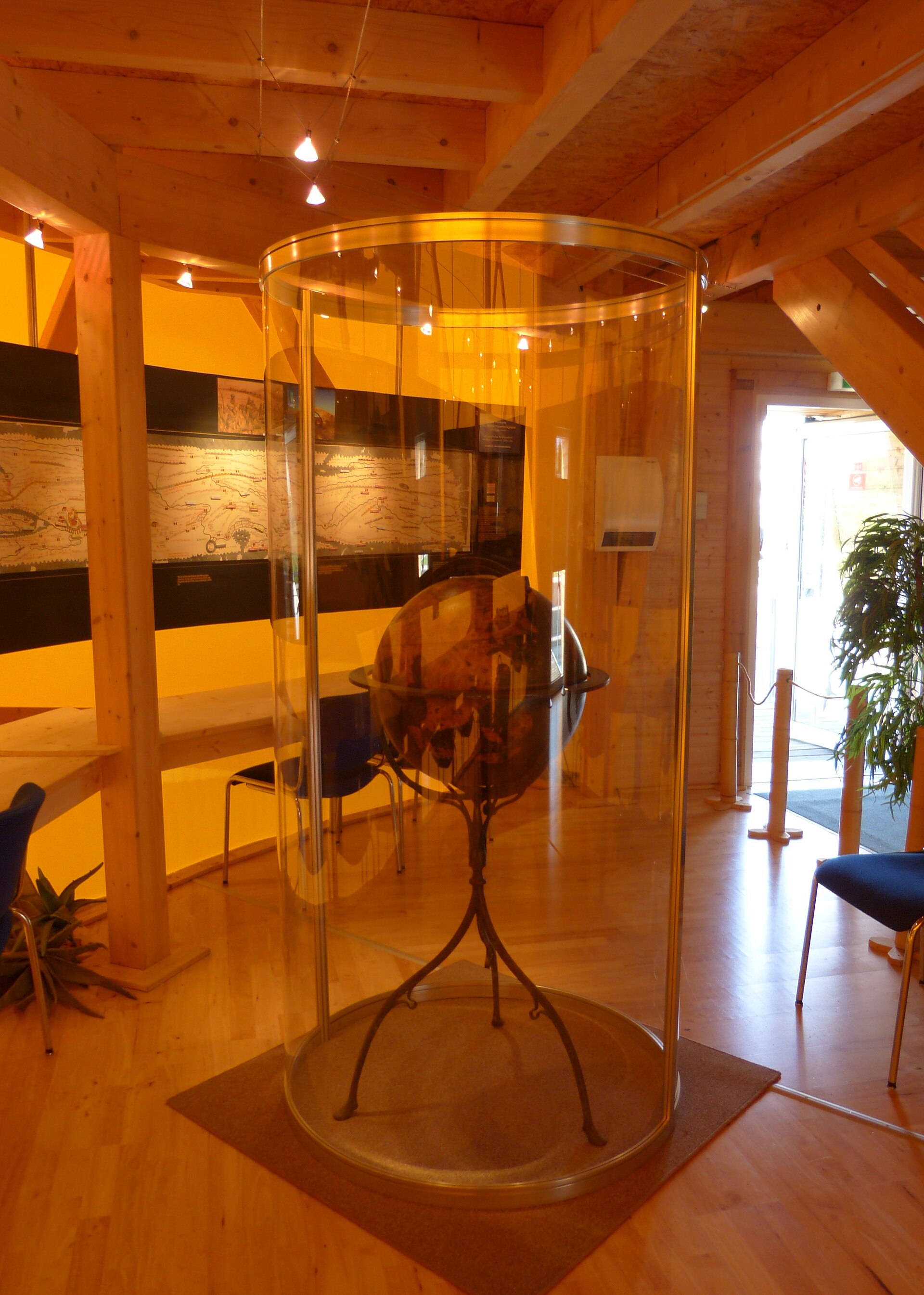 A modern replica at the Mercateum globe museum