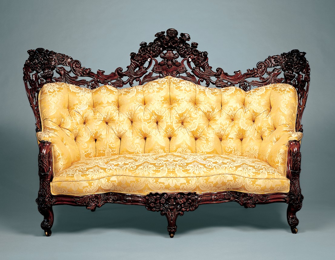 Sofa, accession 1999.396, acquisition-era photograph