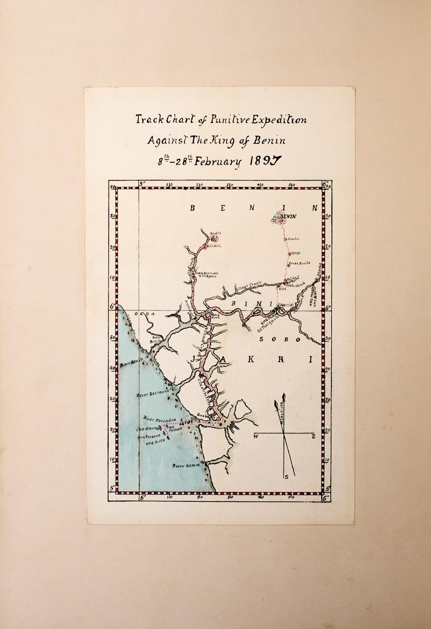 Track chart of the expedition, 8 to 28 February 1897