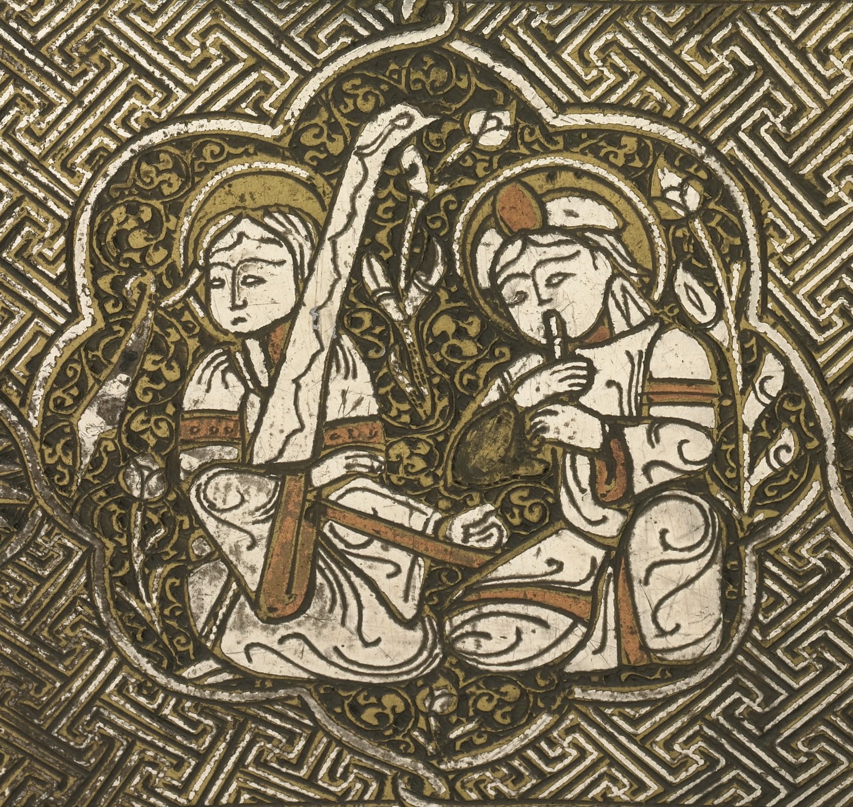 The Blacas Ewer, detail: musicians