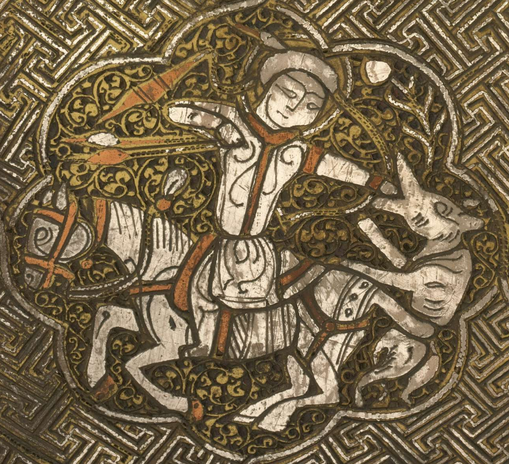 The Blacas Ewer, detail: hunting scene