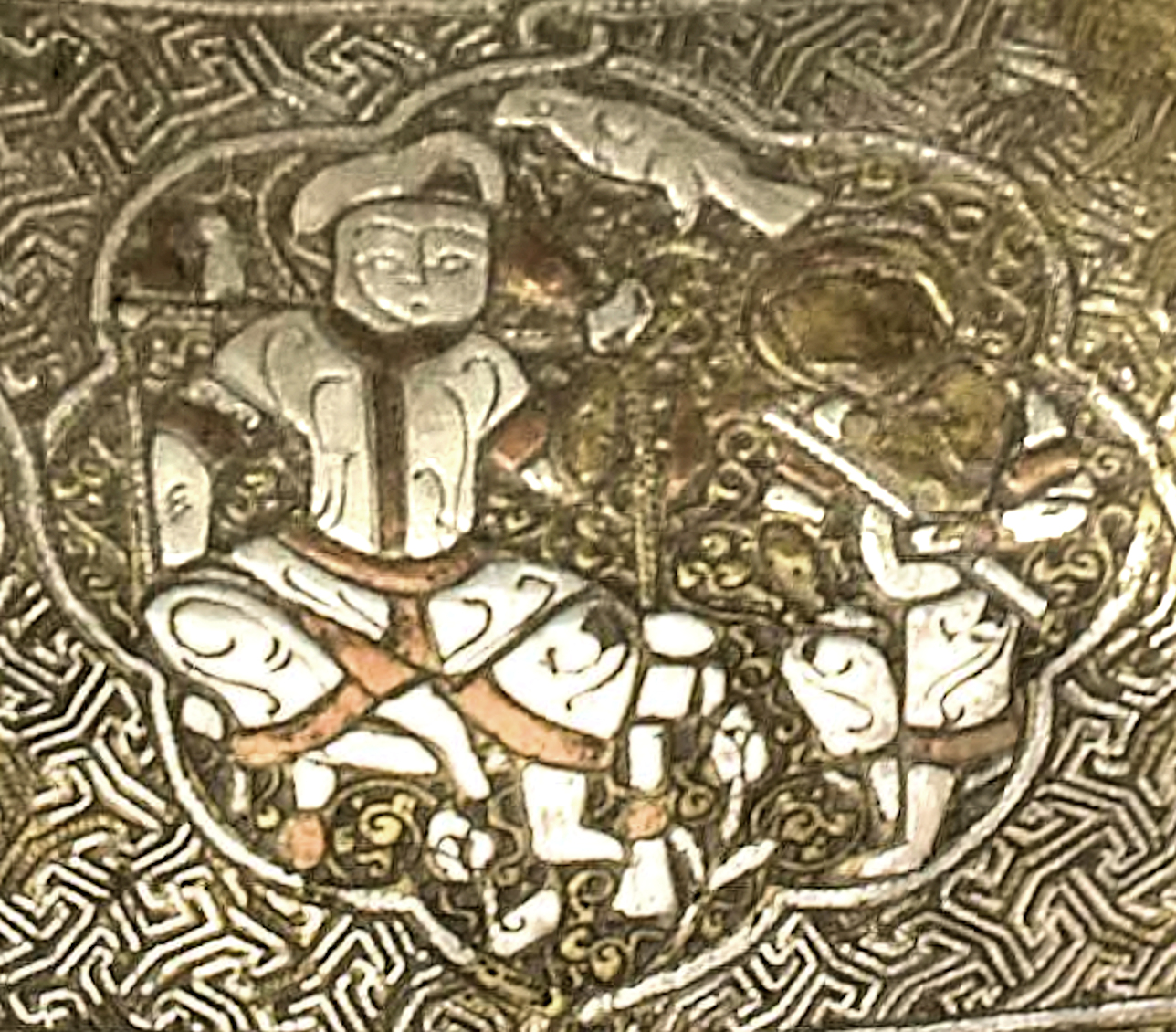 The Blacas Ewer, detail: regnal scene