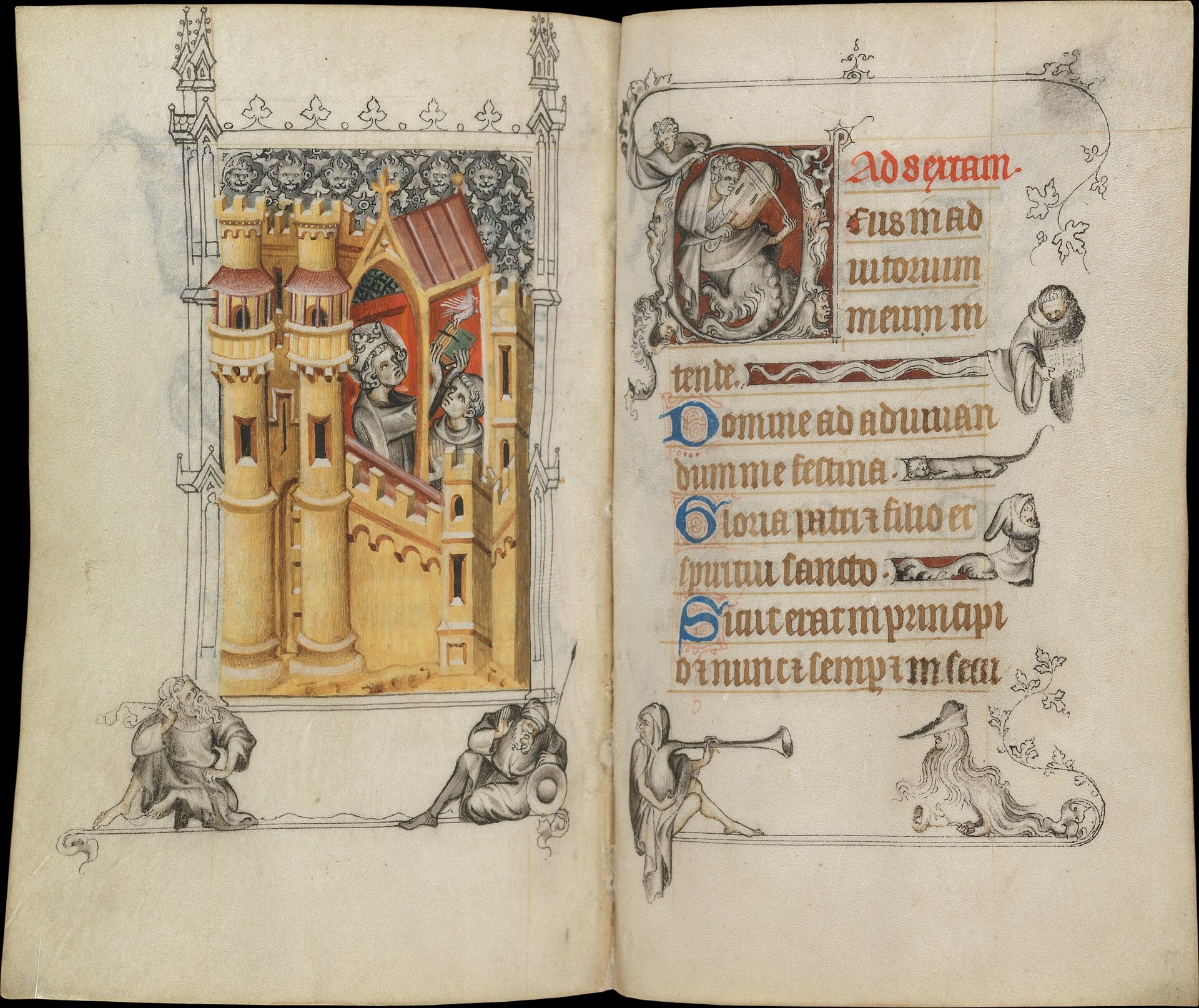 The Miracle of the Breviary, folios 154v-155r