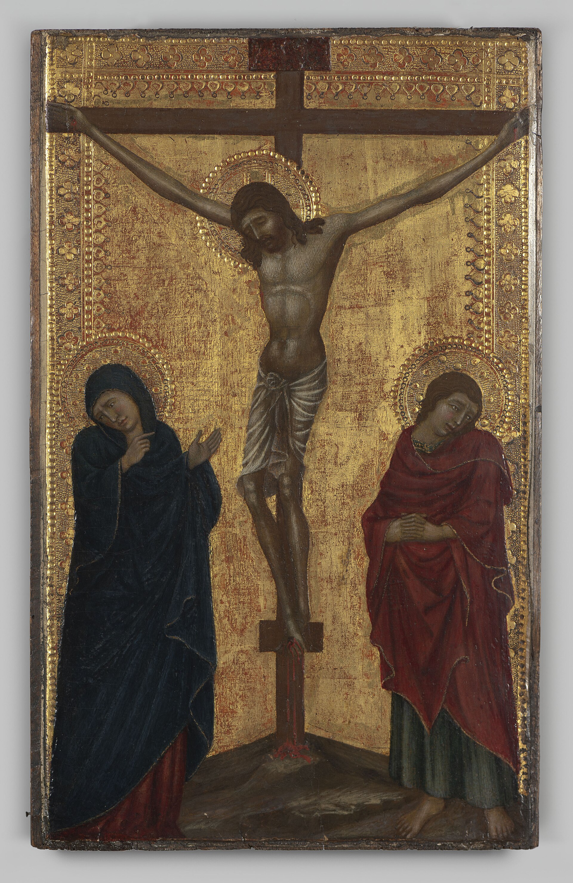 Bartolomeo Bulgarini, Crucifixion with the Virgin and Saint John