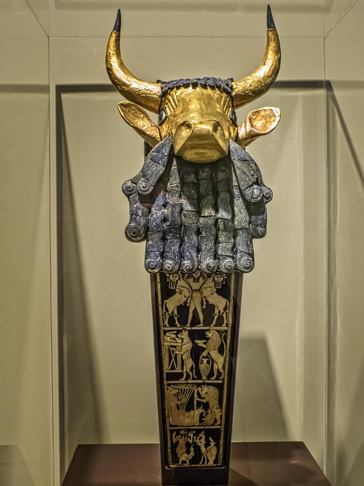 Bull-Headed Lyre of Ur, full view