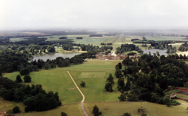 Blenheim Palace, Oxfordshire, from the air