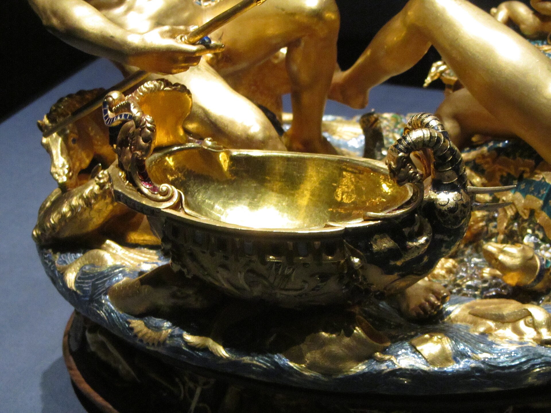 Detail: the salt-ship beside Neptune
