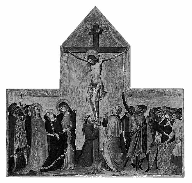 The Crucifixion that names the patrons