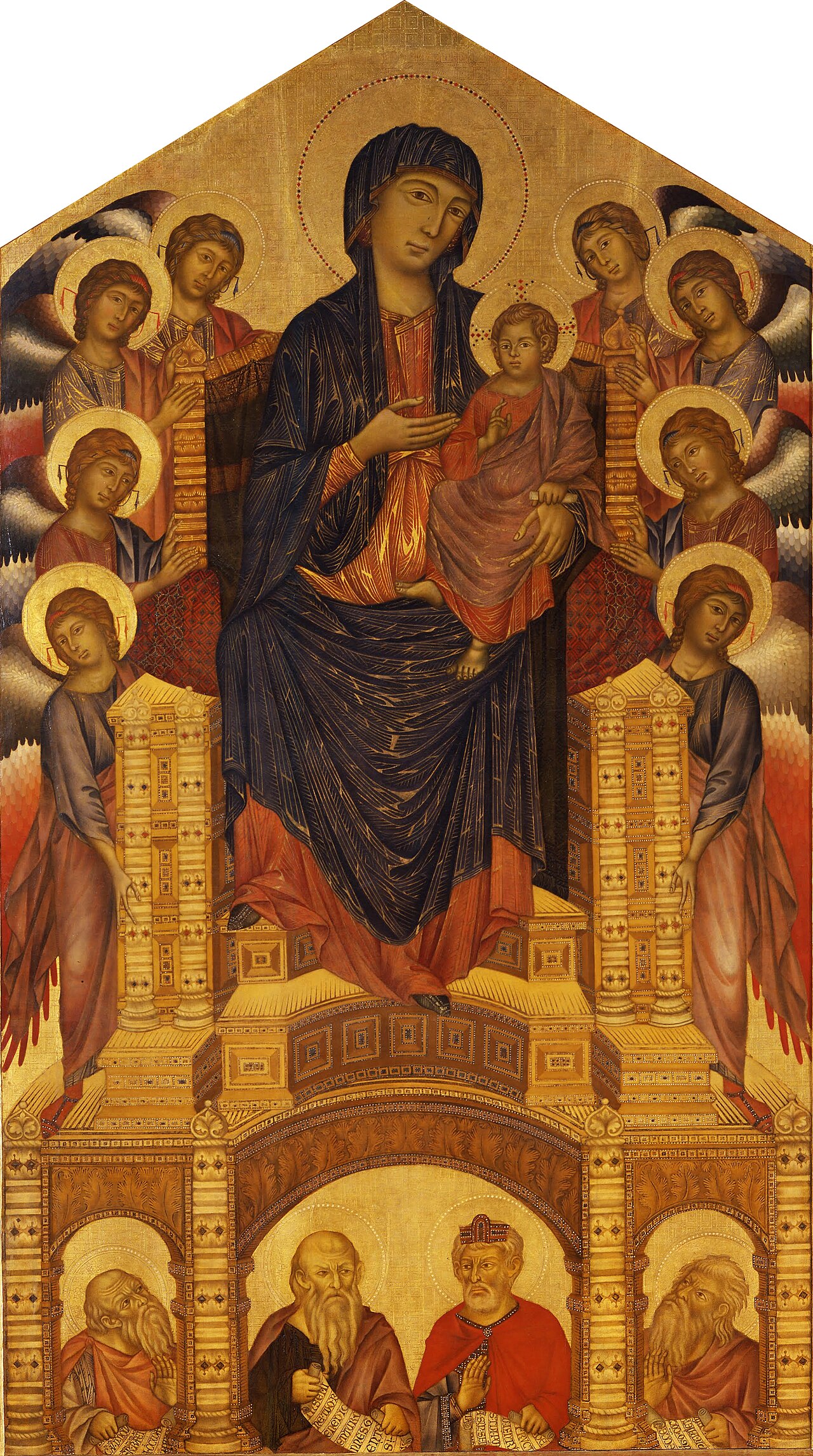 Cimabue, Maesta di Santa Trinita, Uffizi