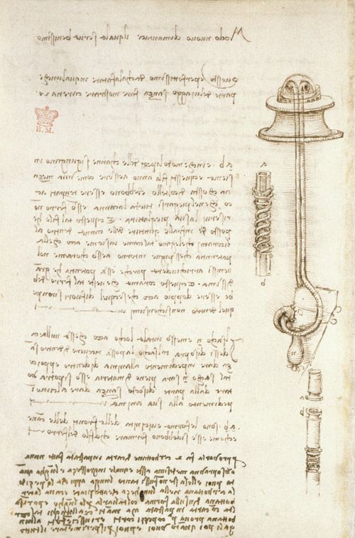 Codex Arundel, a page