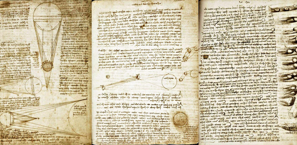 Codex Leicester, an opening