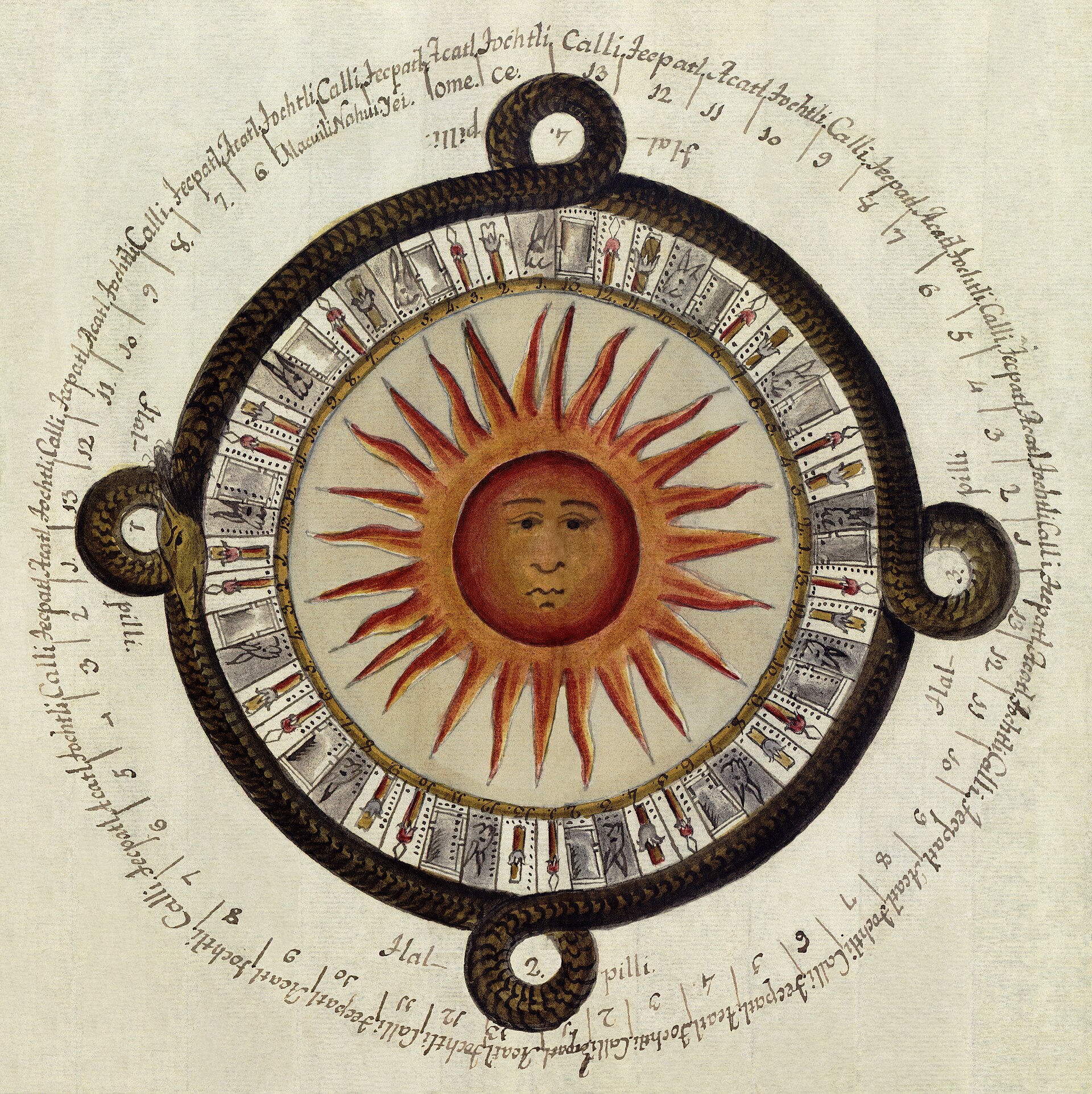 Leon y Gama, on the two stones found in the plaza in 1790
