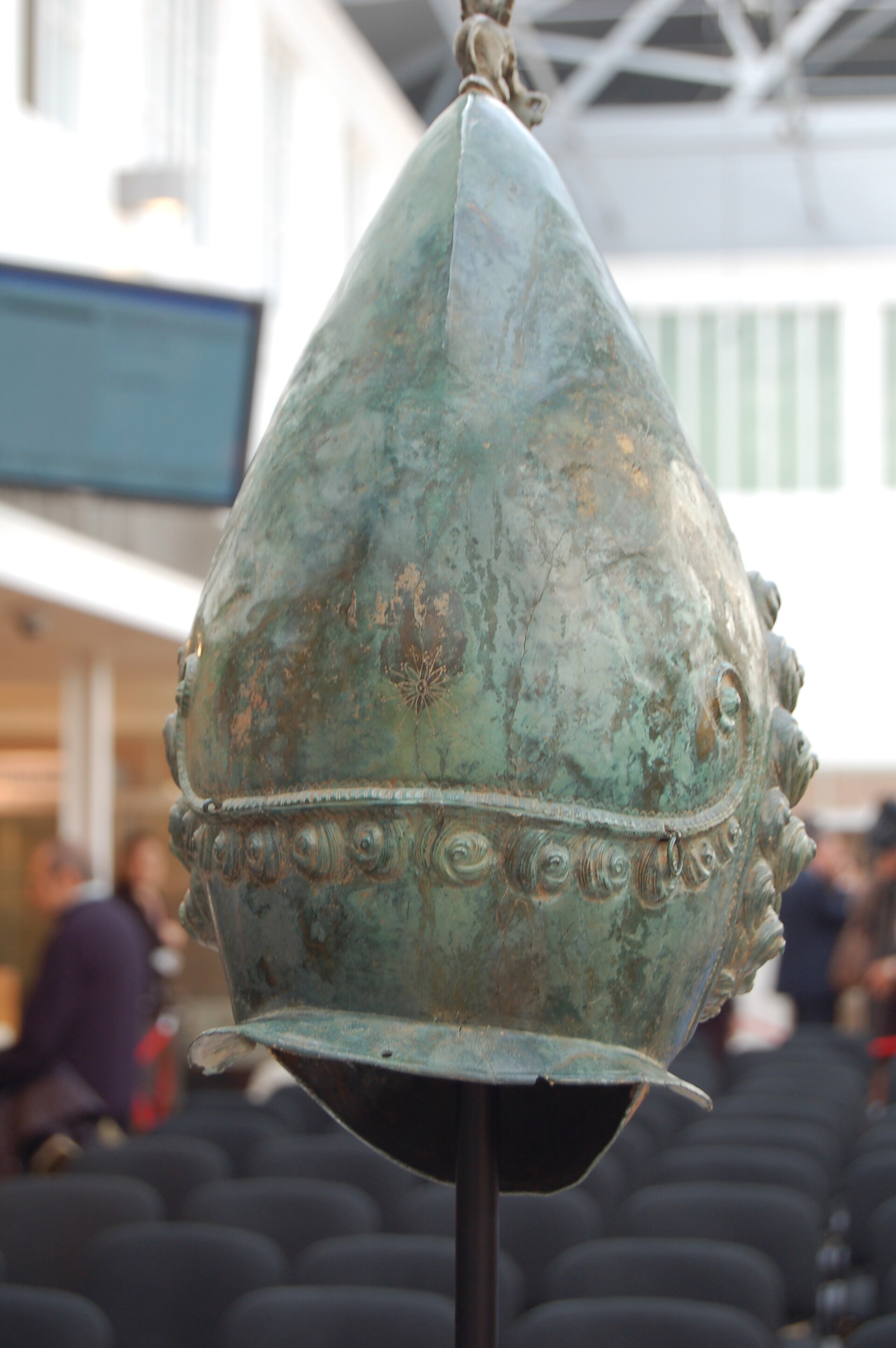 The Crosby Garrett Helmet, reverse view