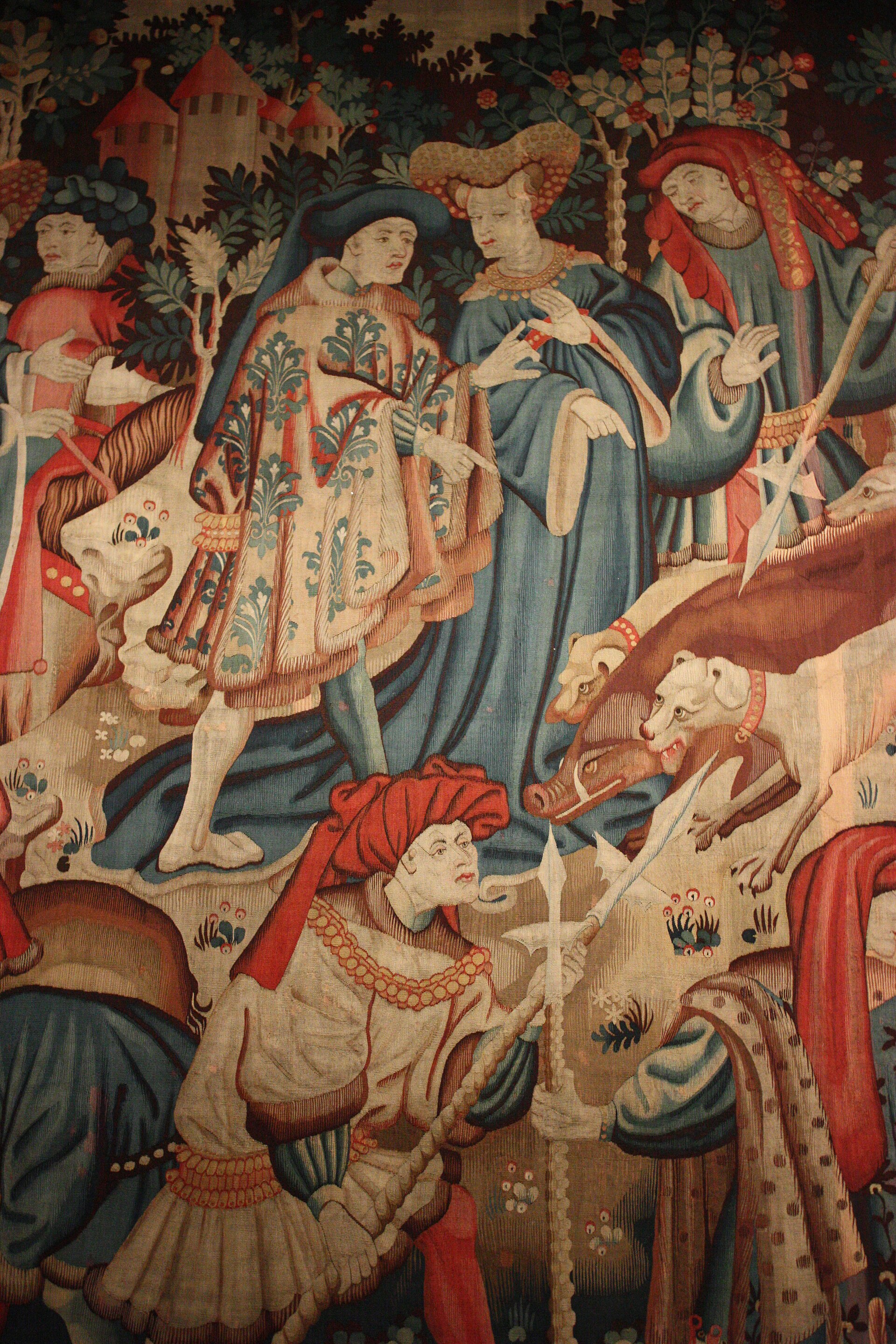 Boar and Bear Hunt, detail