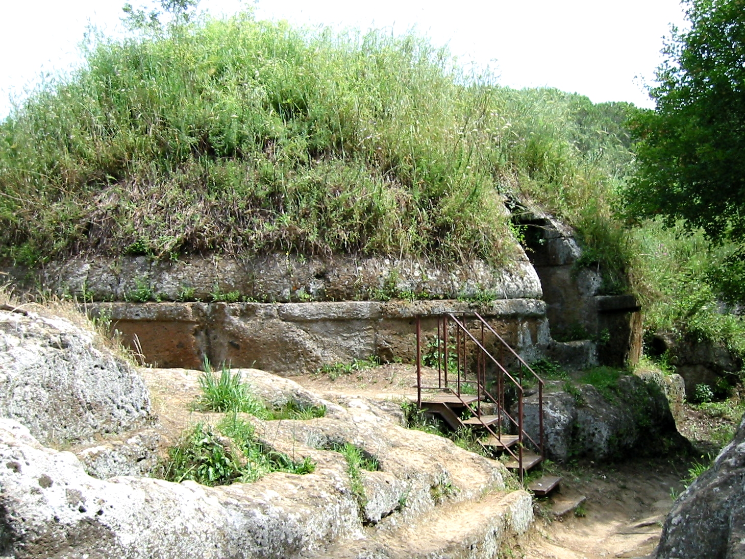 Tumulus in the Banditaccia necropolis, Cerveteri