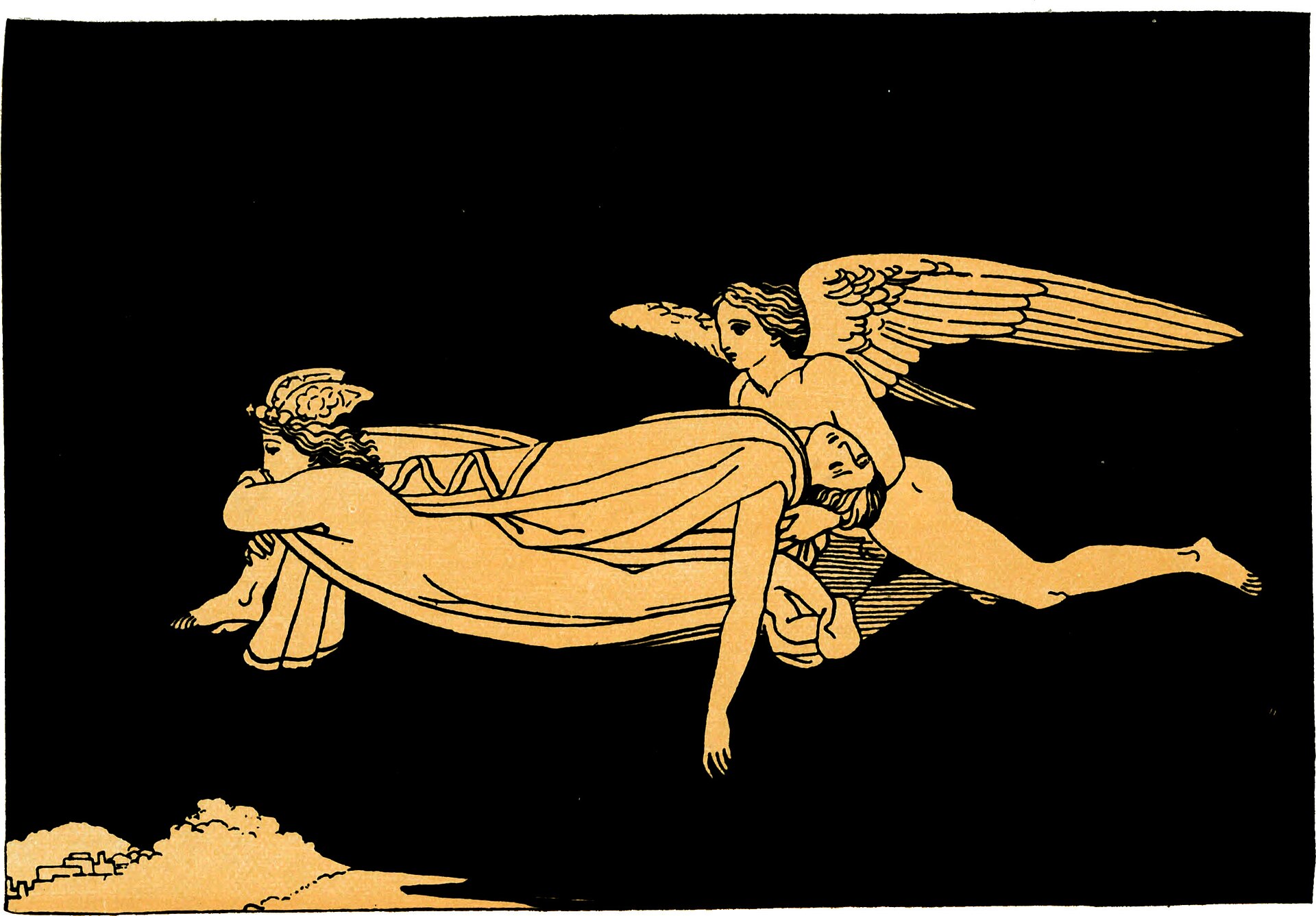 Sleep and Death conveying the body of Sarpedon to Lycia