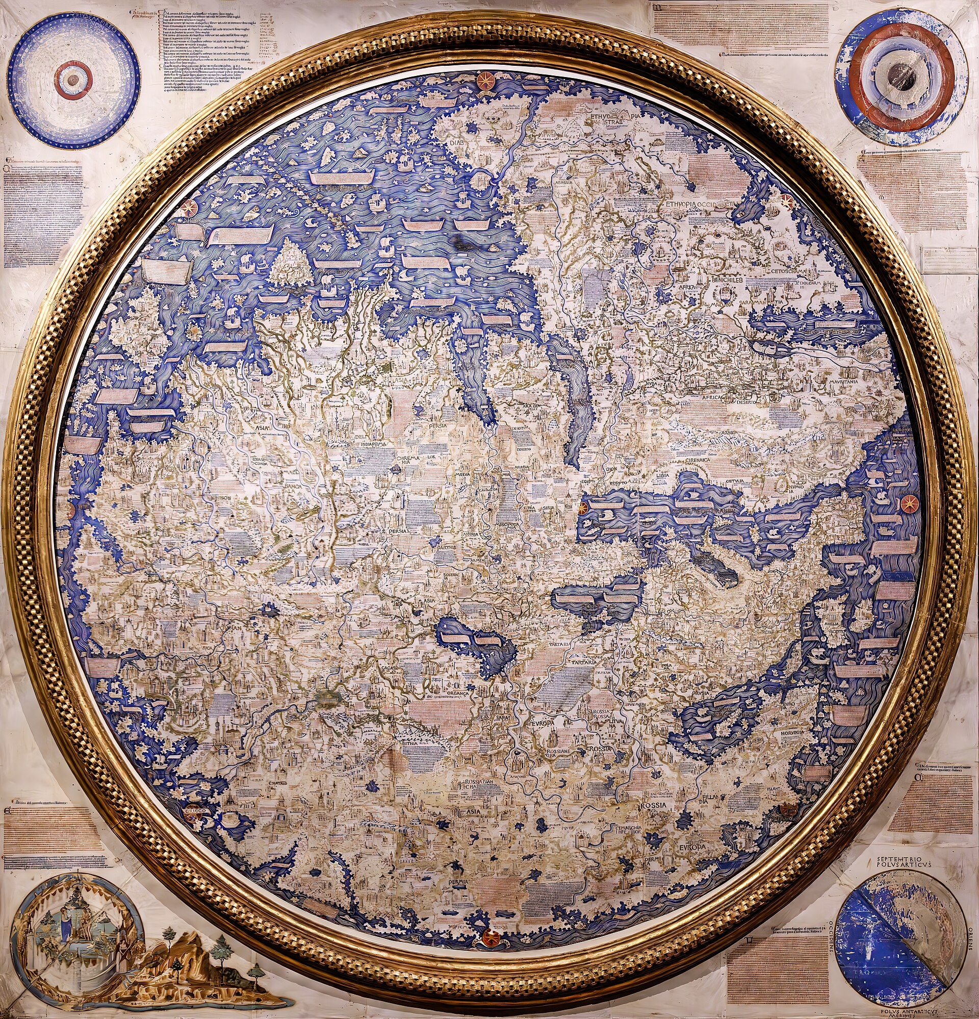 Fra Mauro's World Map (Mappamondo di Fra Mauro)
