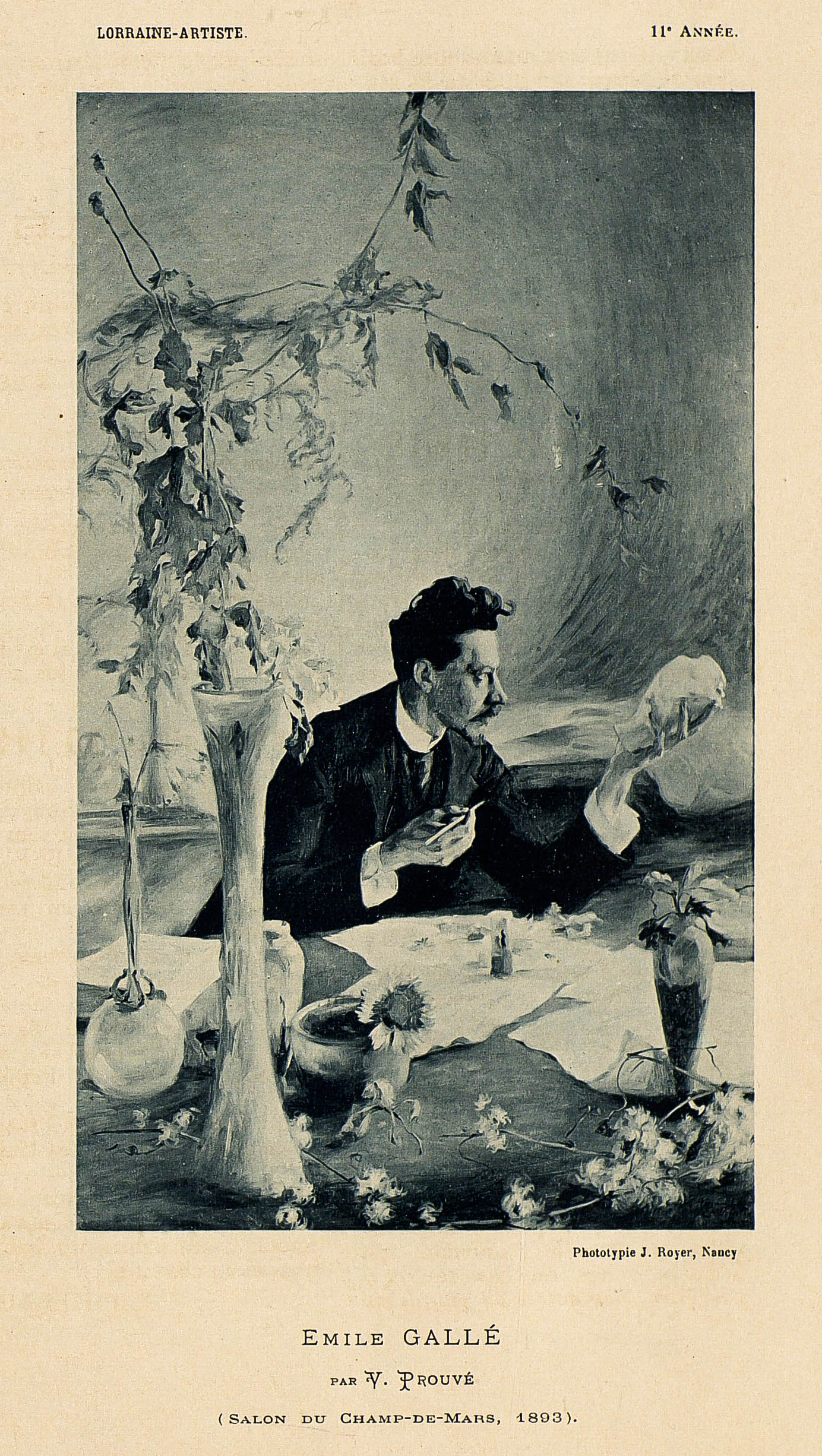 Portrait of Emile Galle, 1893 (NOT this object)