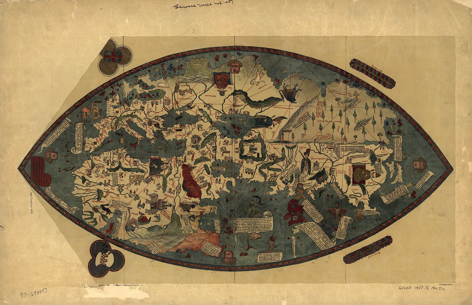 The Genoese World Map of 1457