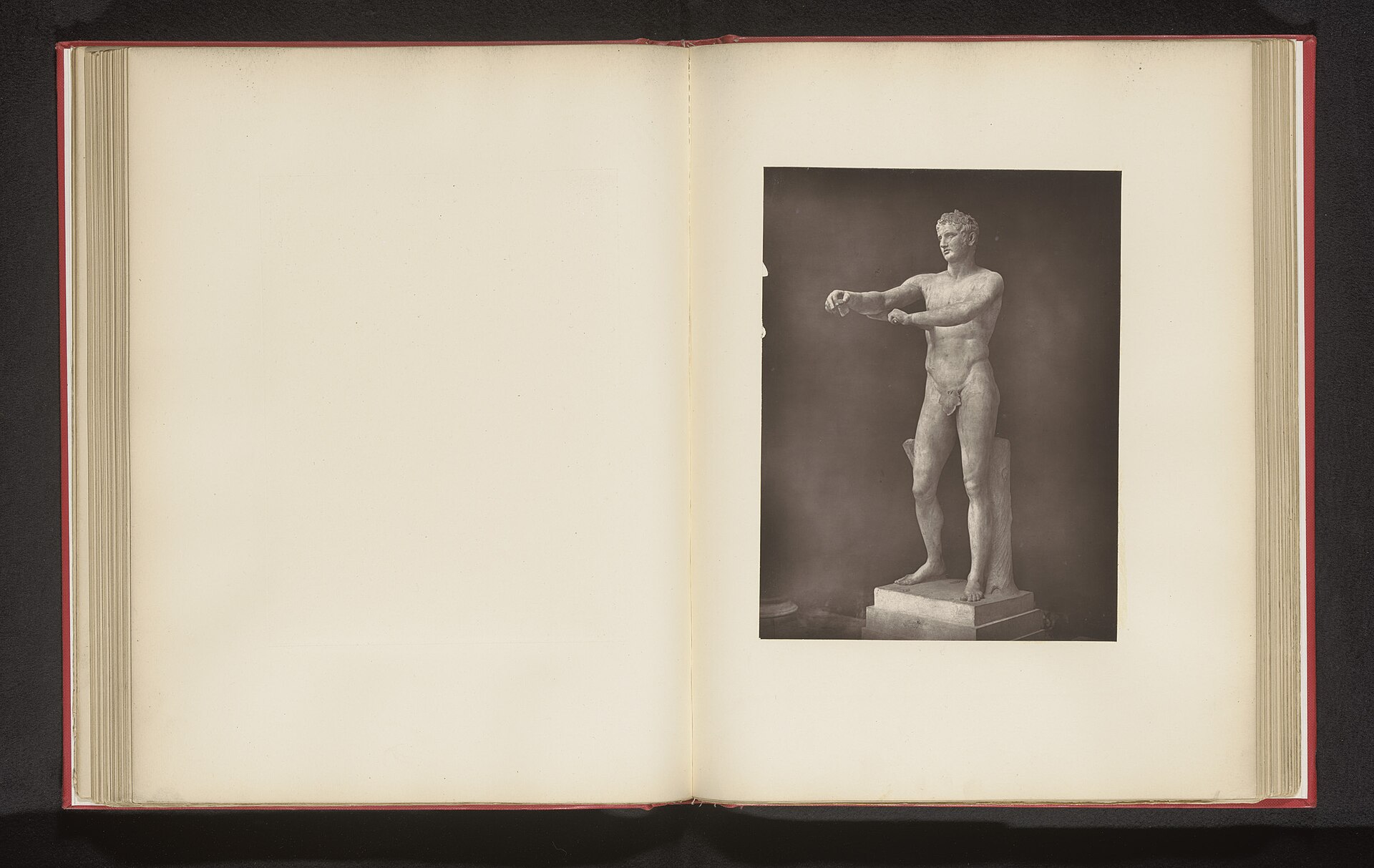 Apoxyomenos, photographed about 1873-1878