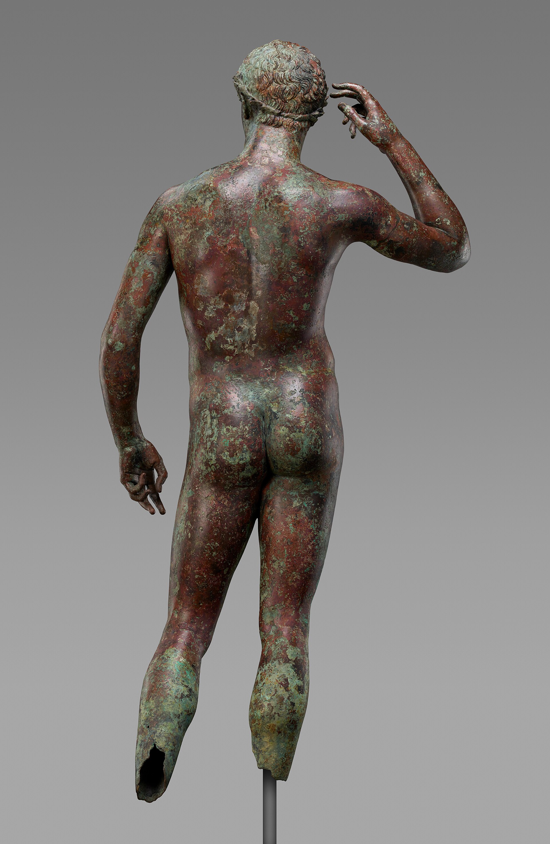 Statue of a Victorious Youth, back