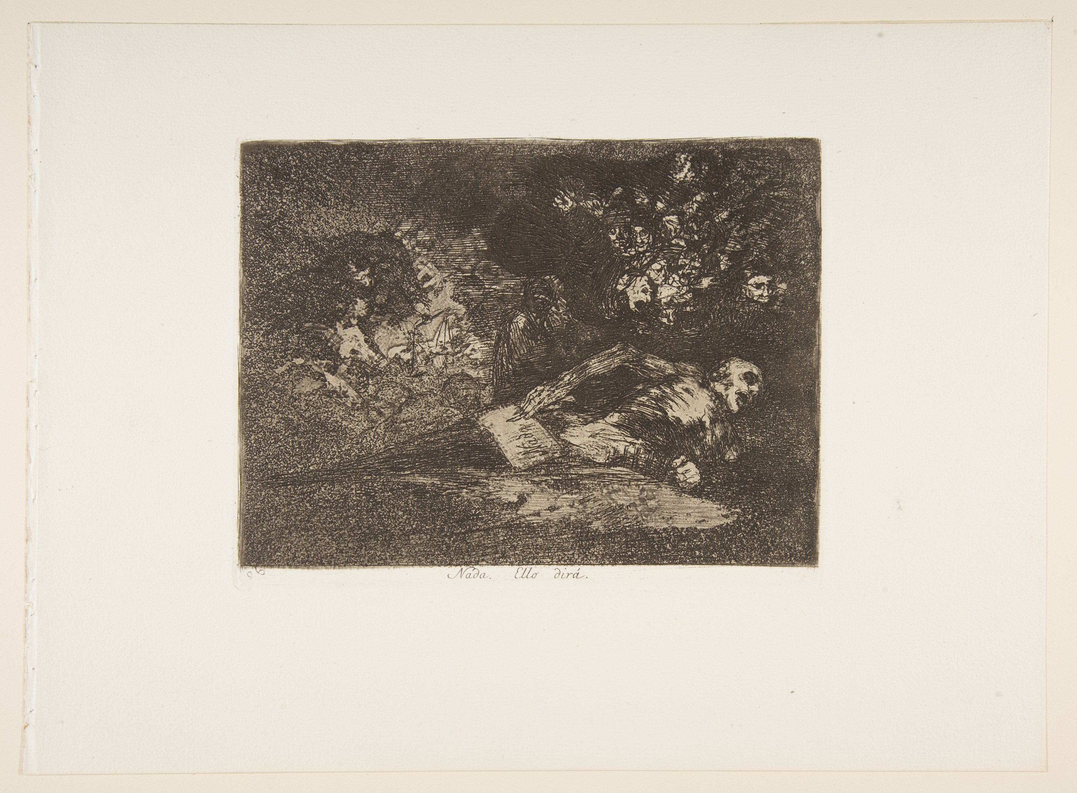Plate 69 from "The Disasters of War" (Los Desastres de la Guerra): "Nothing. It will say so" (Nada. Ello dira)
