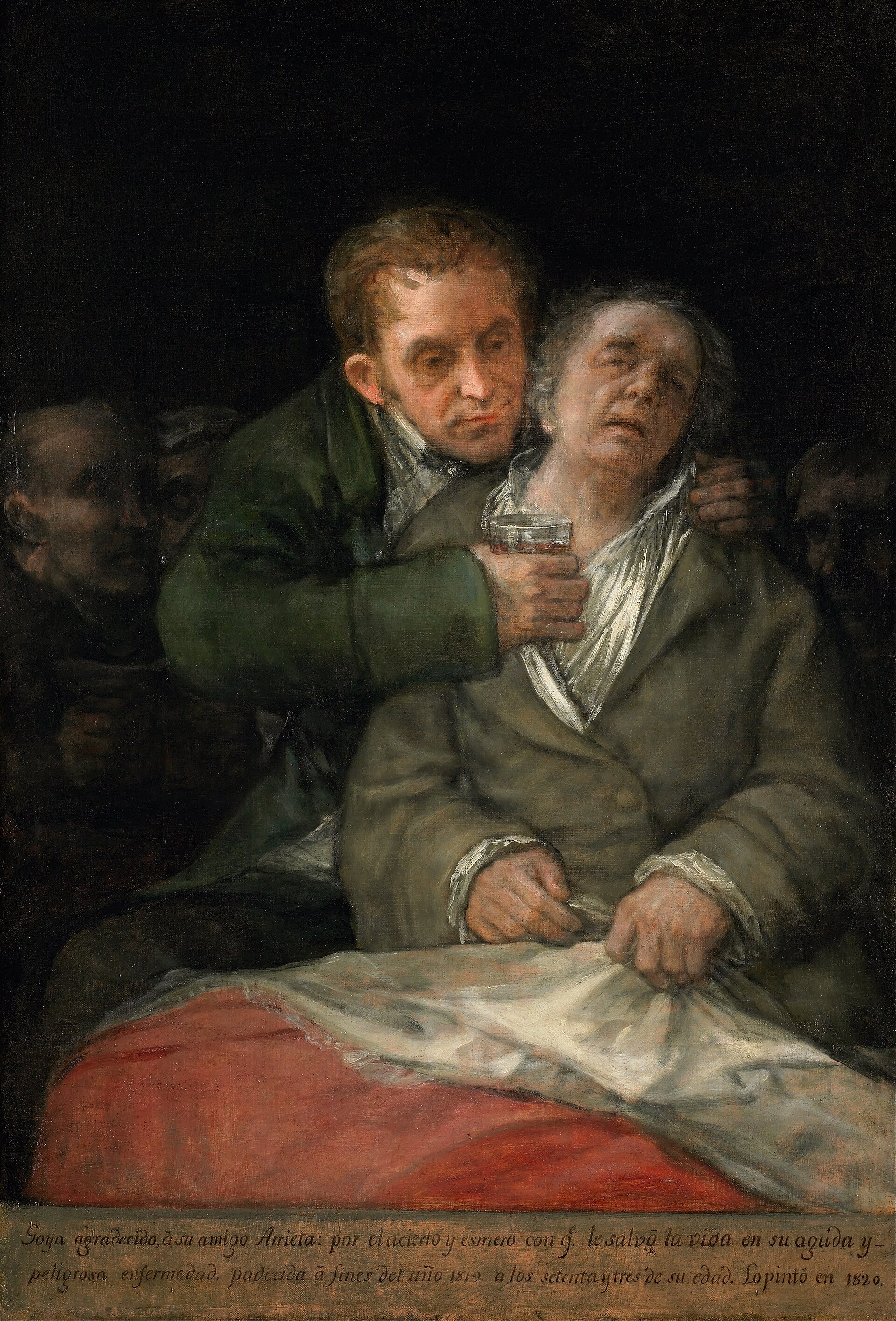 Self-Portrait with Dr Arrieta, 1820