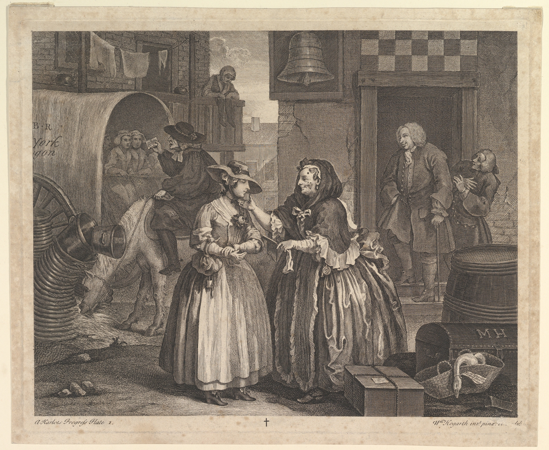 A Harlot's Progress, Plate 1 (a different Metropolitan Museum impression)