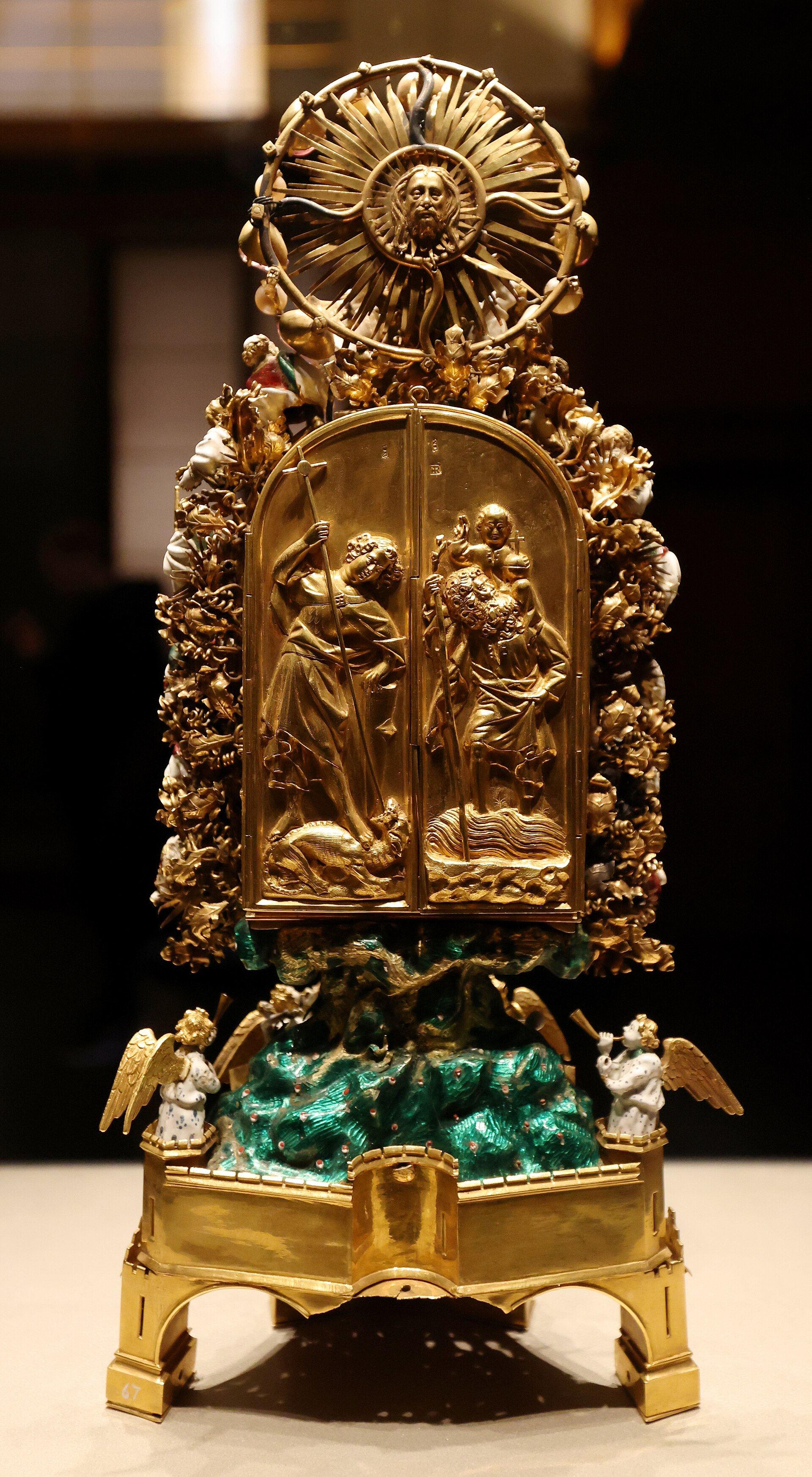 The Holy Thorn Reliquary, rear view