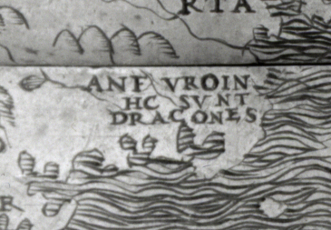 The HC SVNT DRACONES inscription