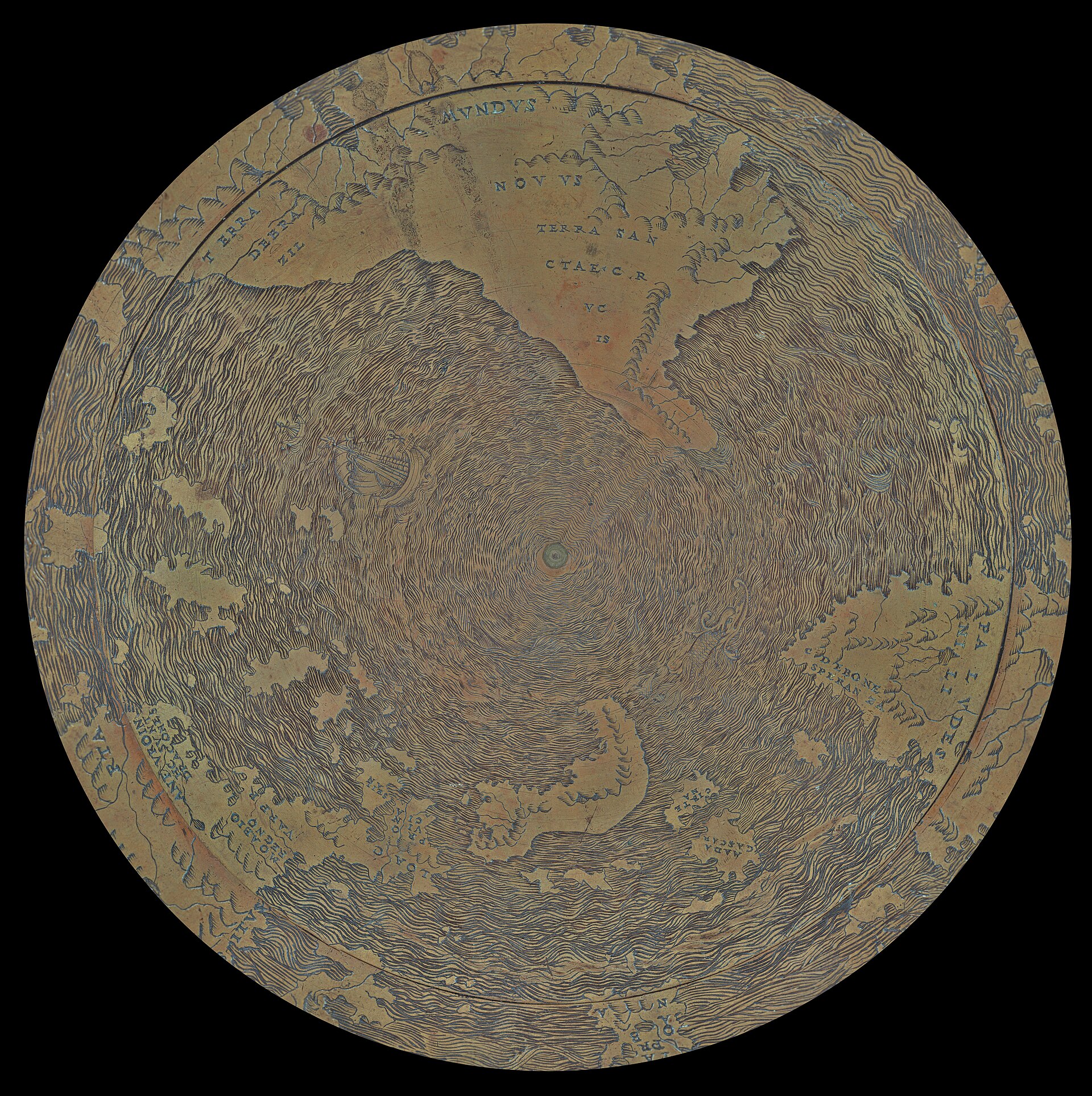 The southern hemisphere of the Hunt-Lenox Globe