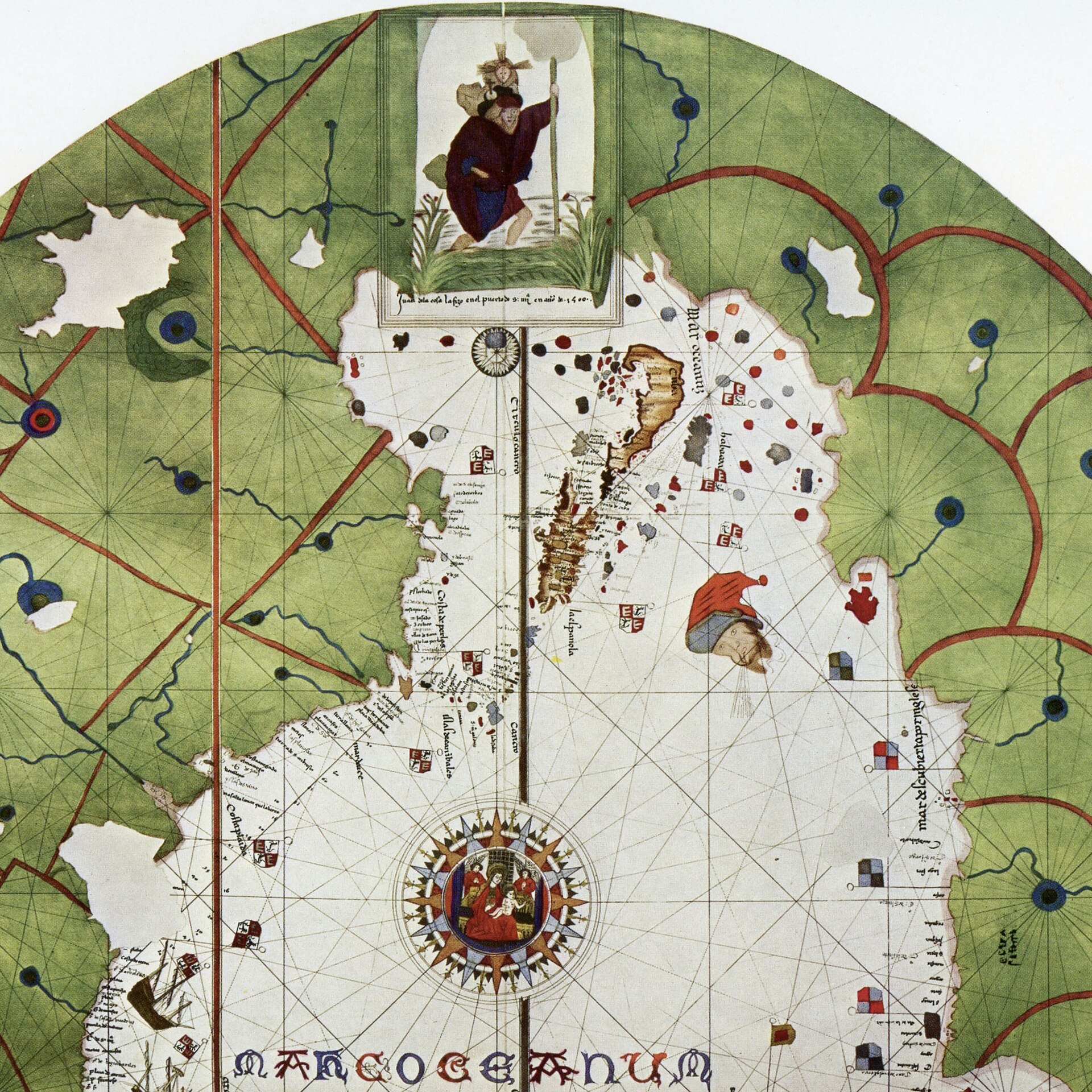The Atlantic compass rose