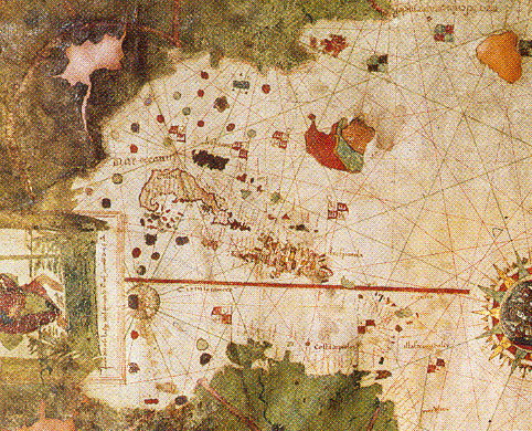 Detail: the Caribbean
