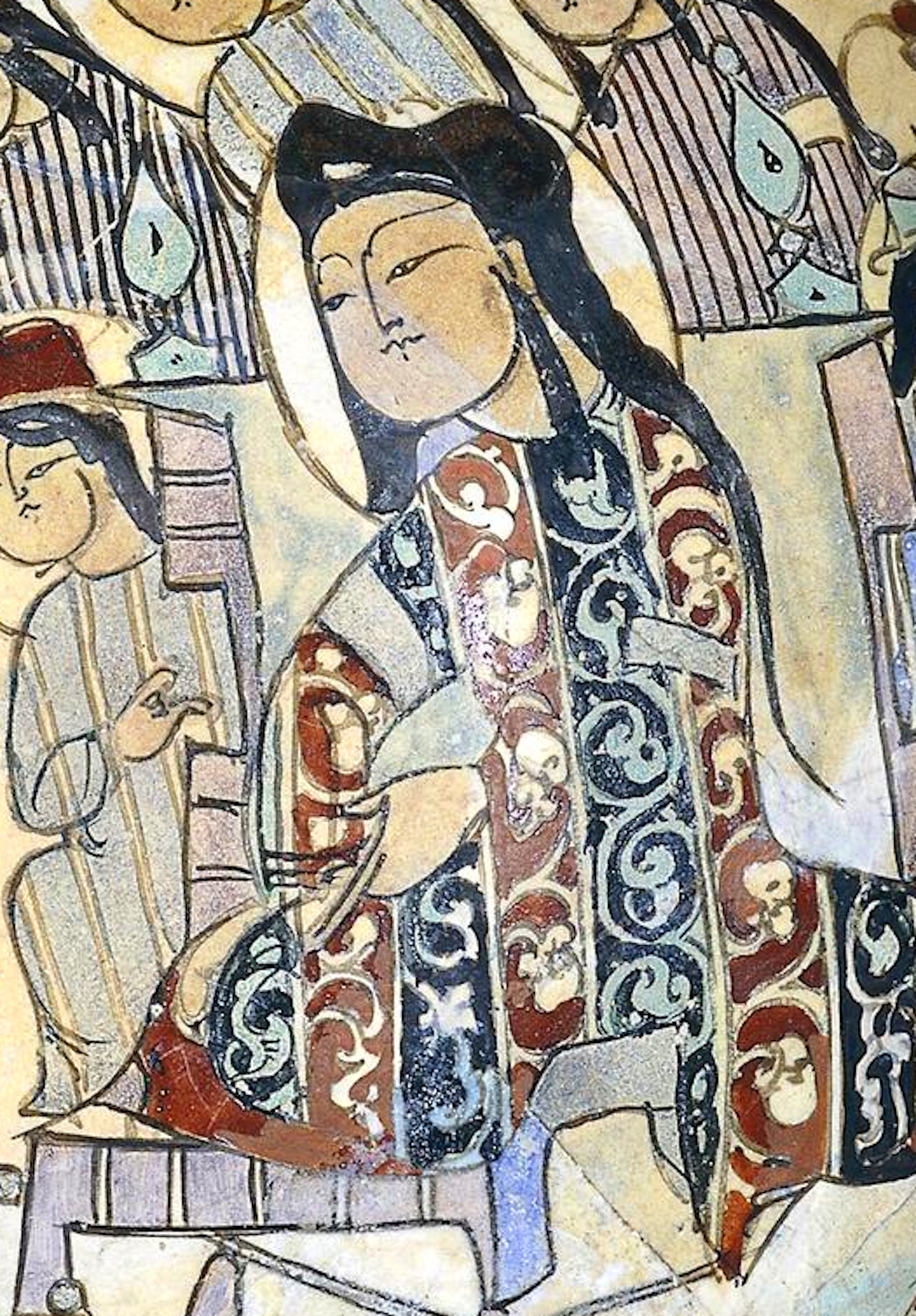 Mina'i bowl with enthroned figure, British Museum