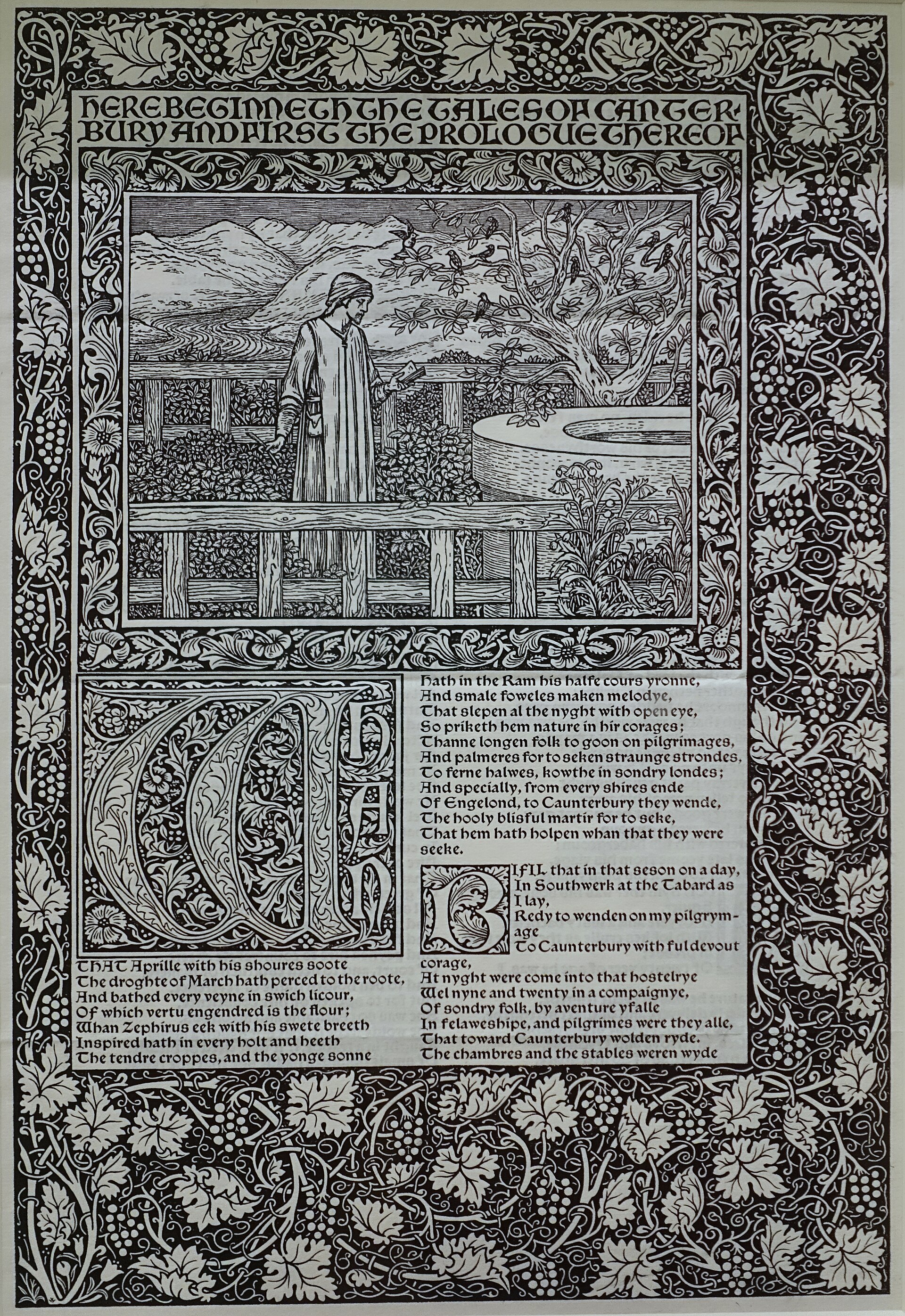 Illustrated leaf, Fogg Museum copy