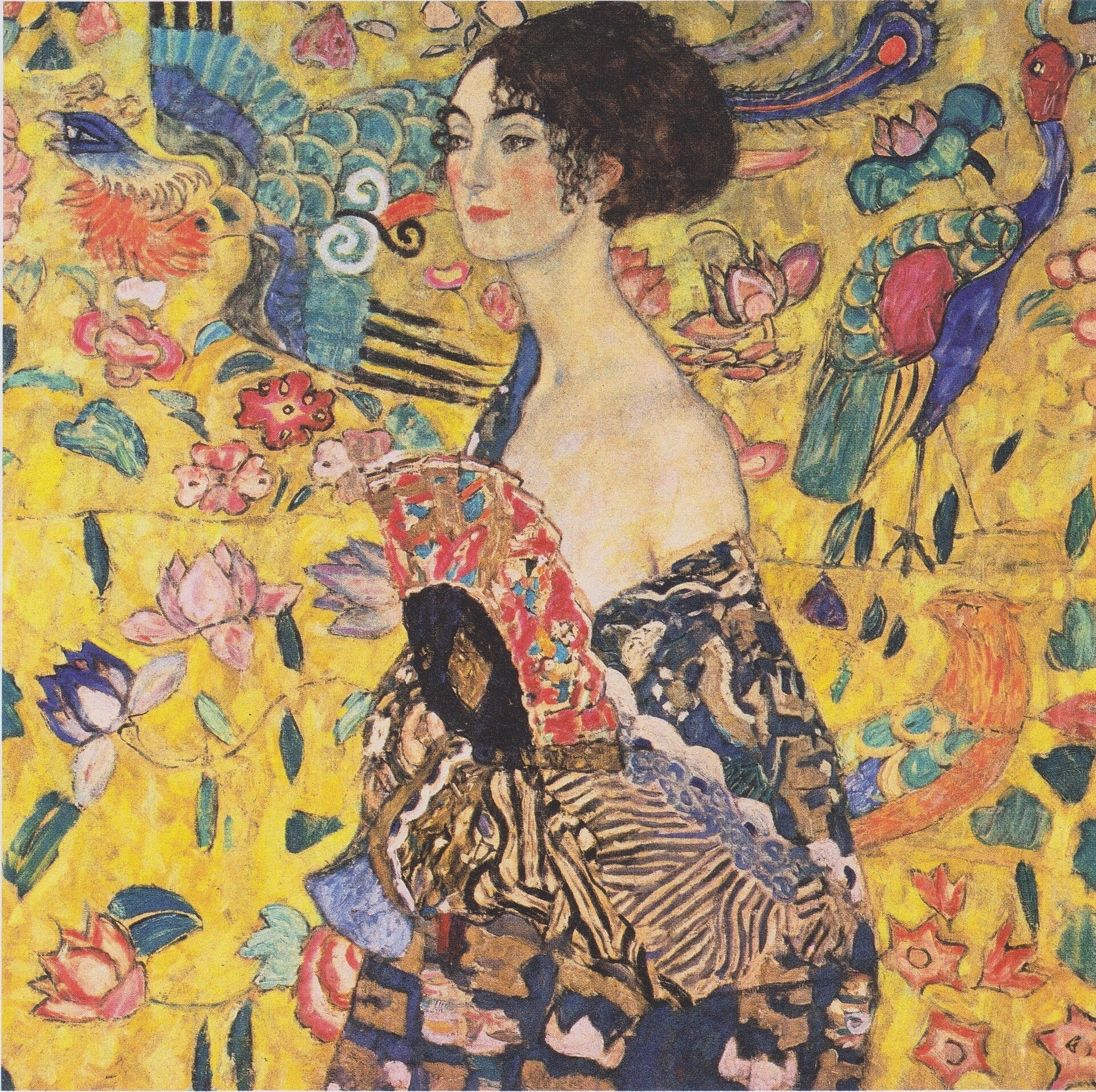 Dame mit Faecher, Lady with a Fan