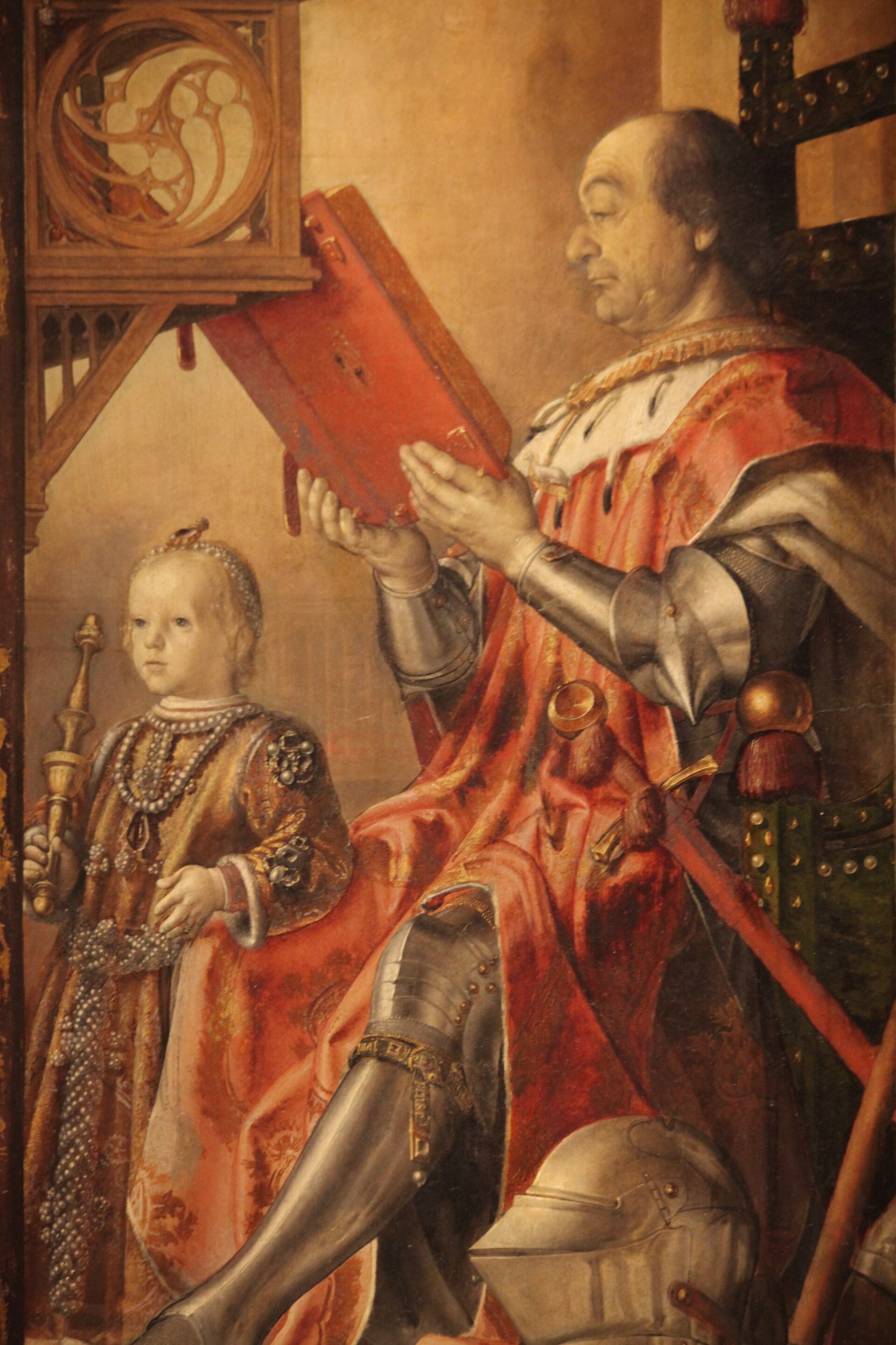 Federico da Montefeltro with his son Guidobaldo