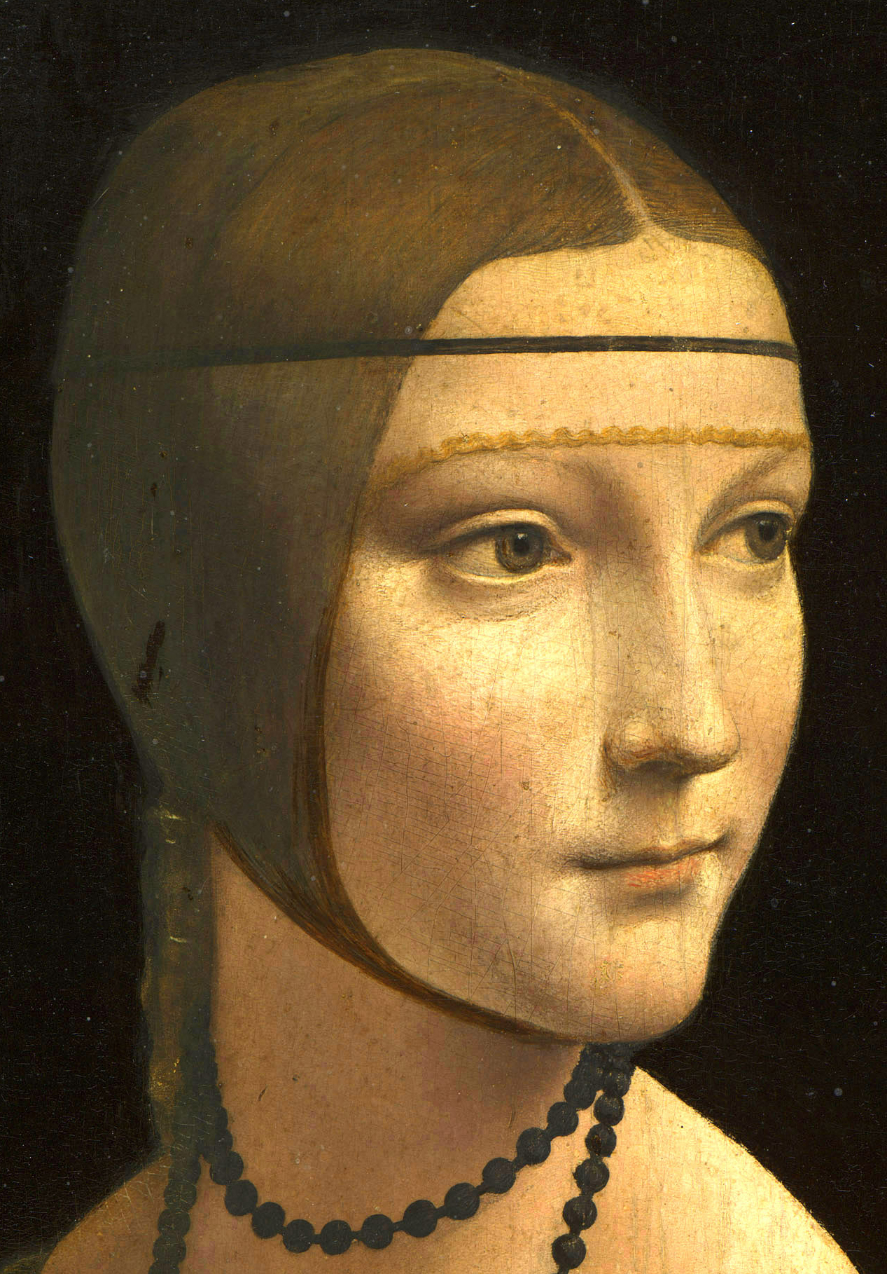 The sitter's head