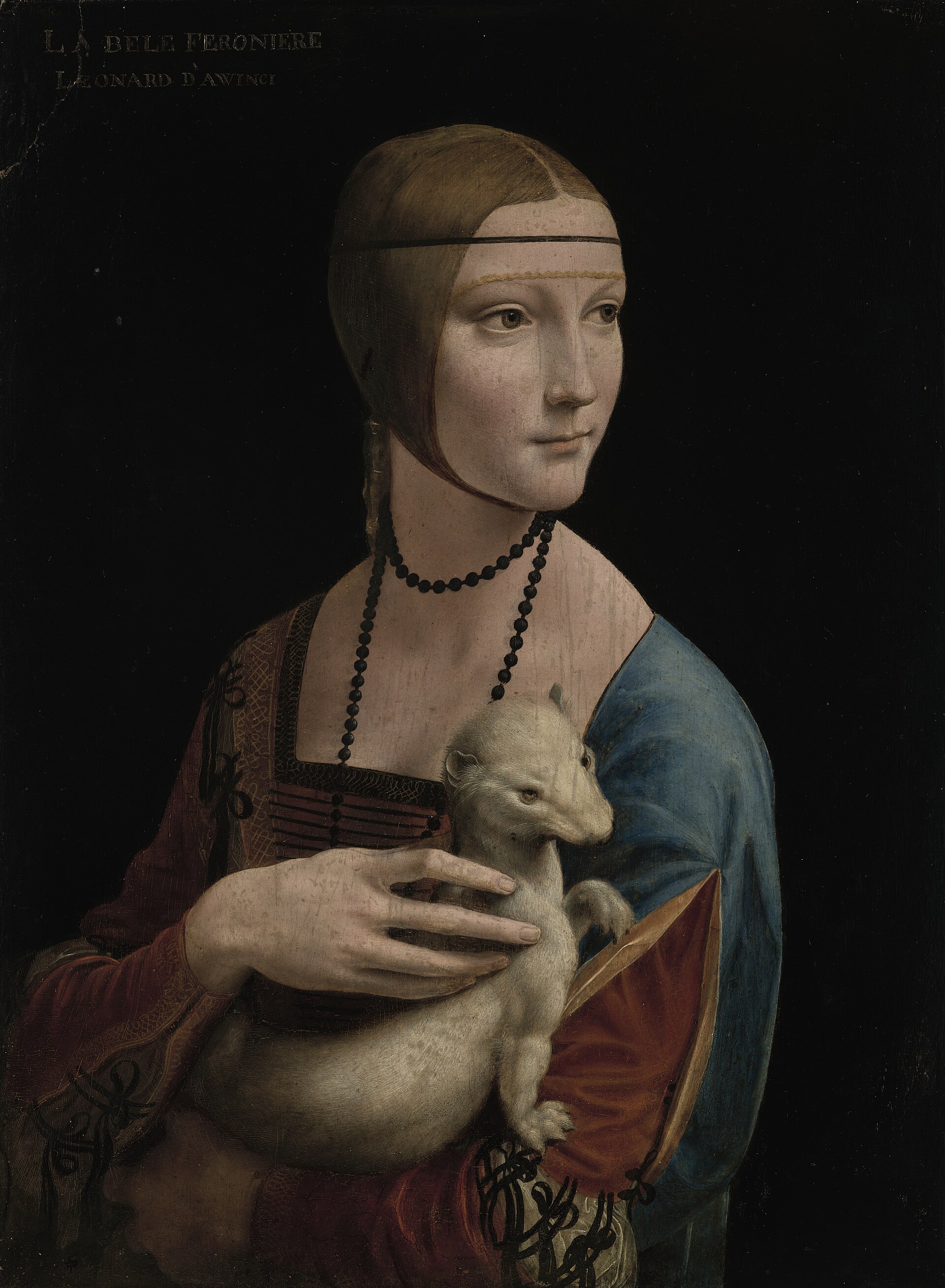 Lady with an Ermine (Portrait of Cecilia Gallerani) by Leonardo da Vinci
