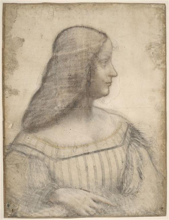 Isabella d'Este, drawn by Leonardo