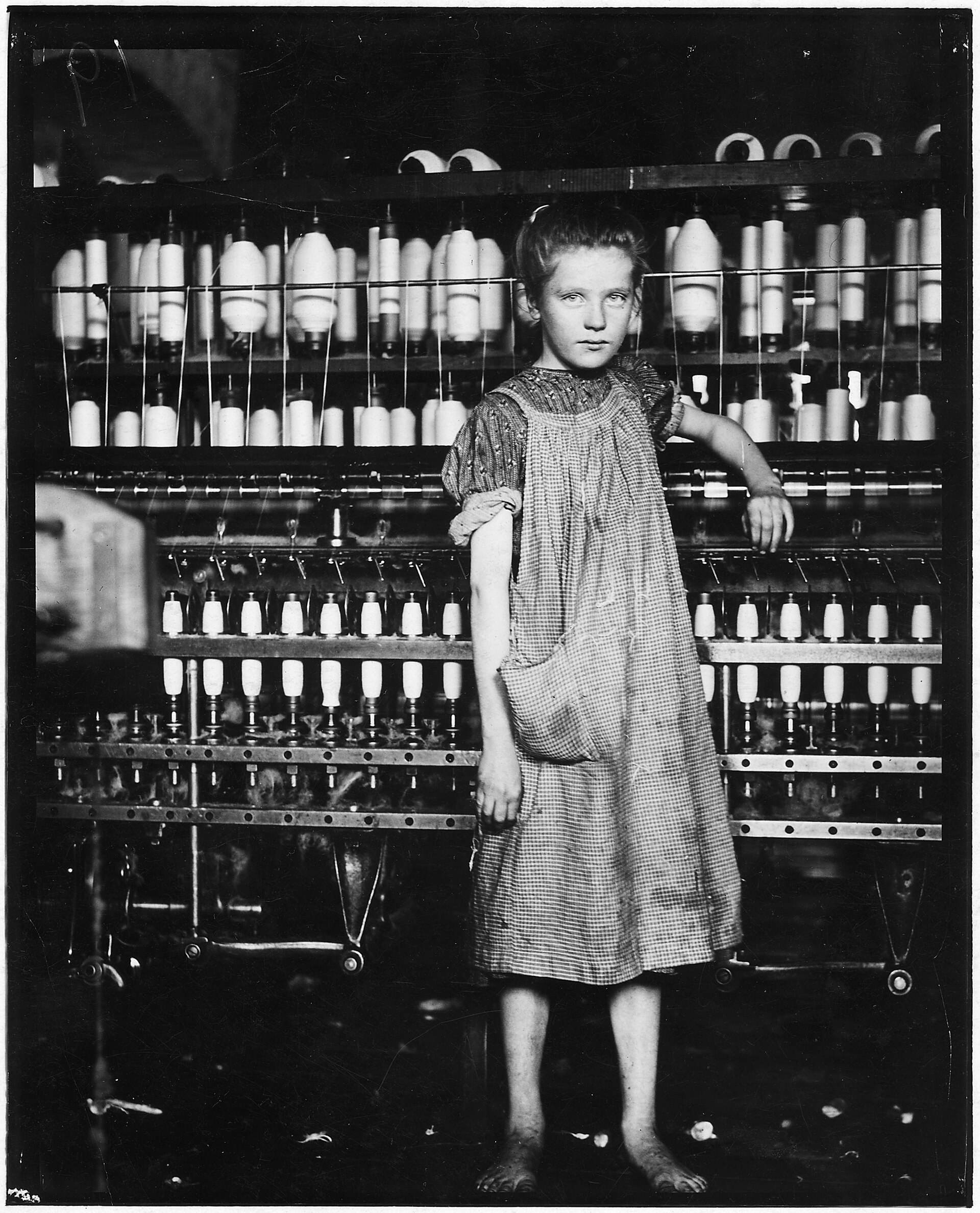 Addie Laird, 12 years old, spinner in a cotton mill