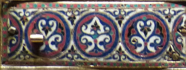 Detail: cloisonne enamel ornament