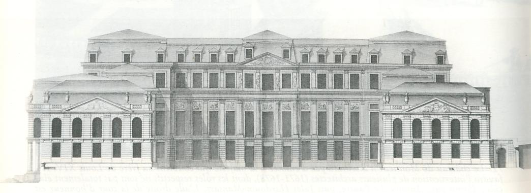 The chateau de Saint-Cloud, entrance facade