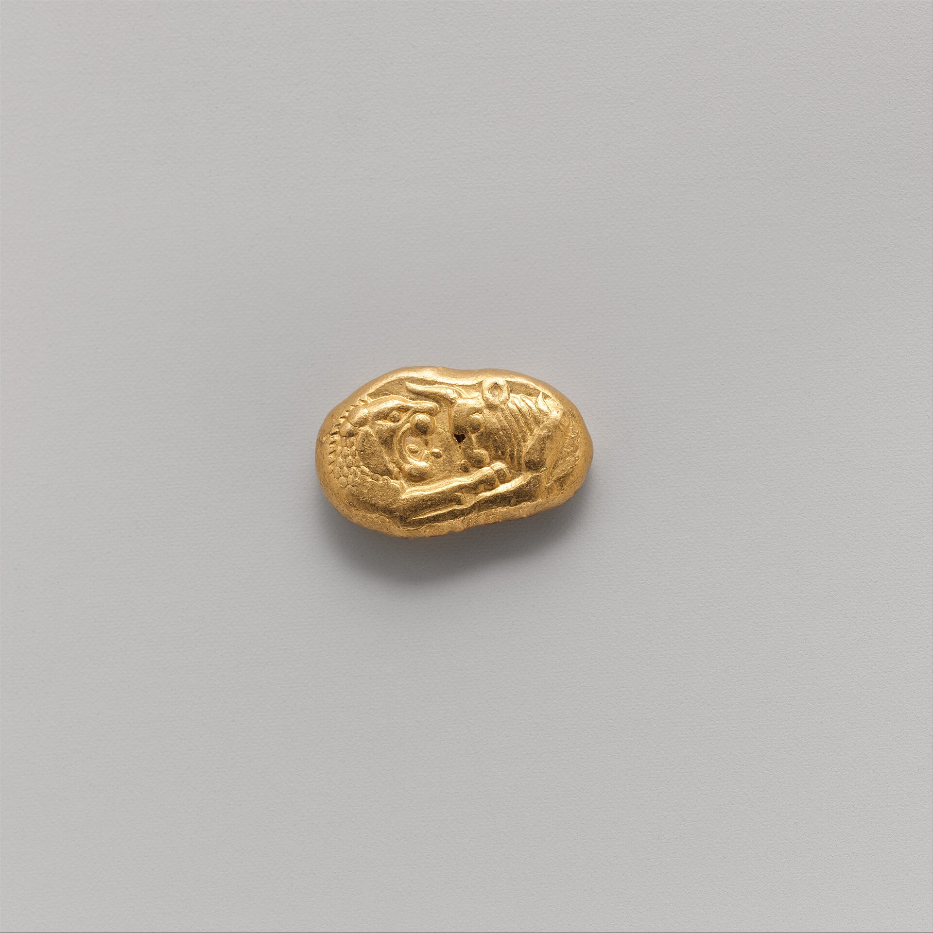 Lydian gold stater, about 560-546 BC