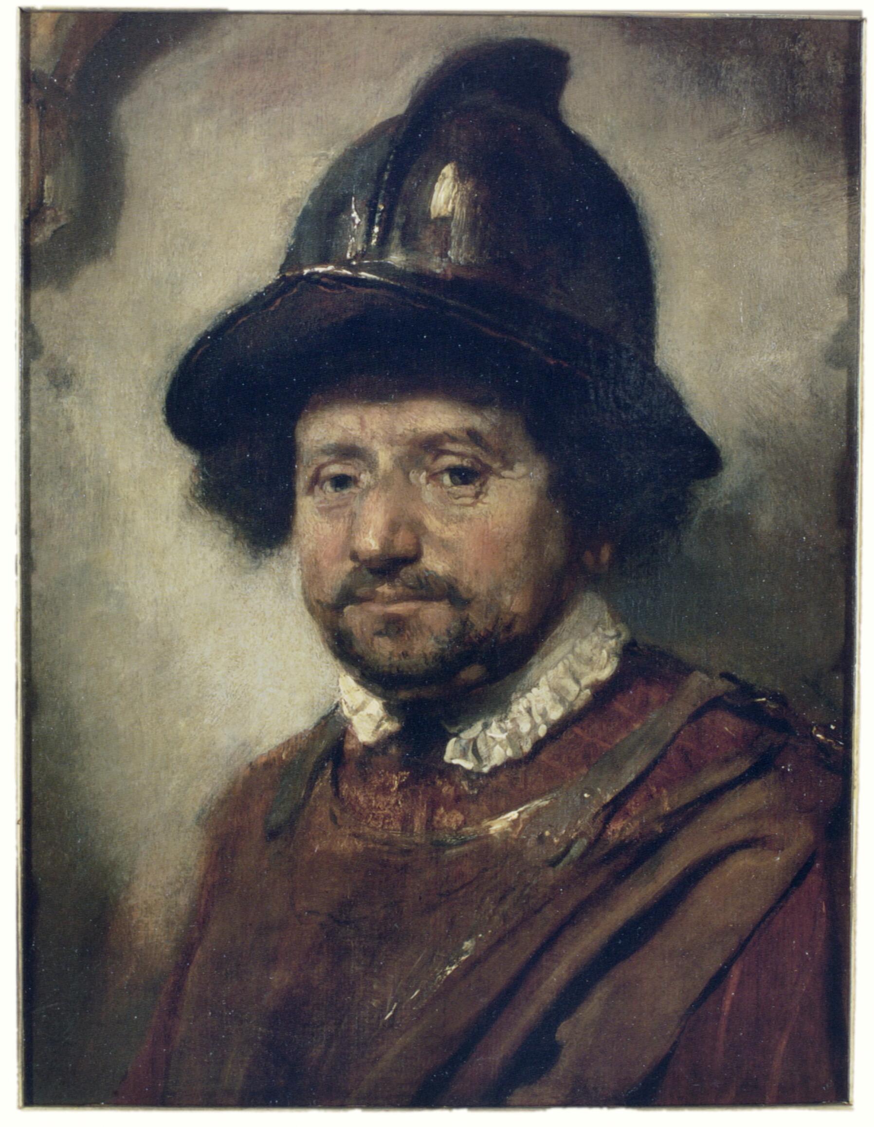 Man with a Helmet, Carel Fabritius