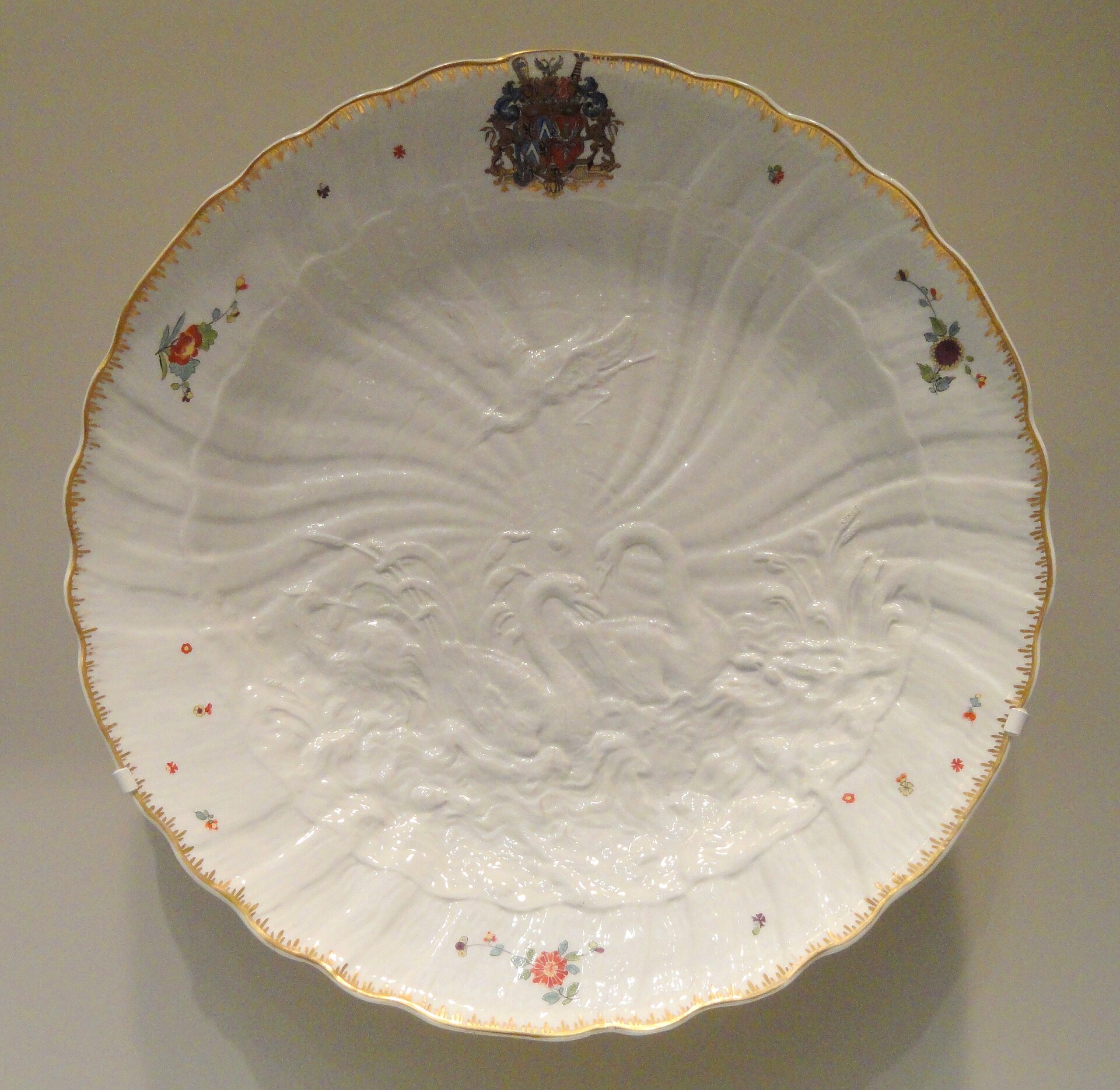 Dish from the Swan Service, Art Institute of Chicago